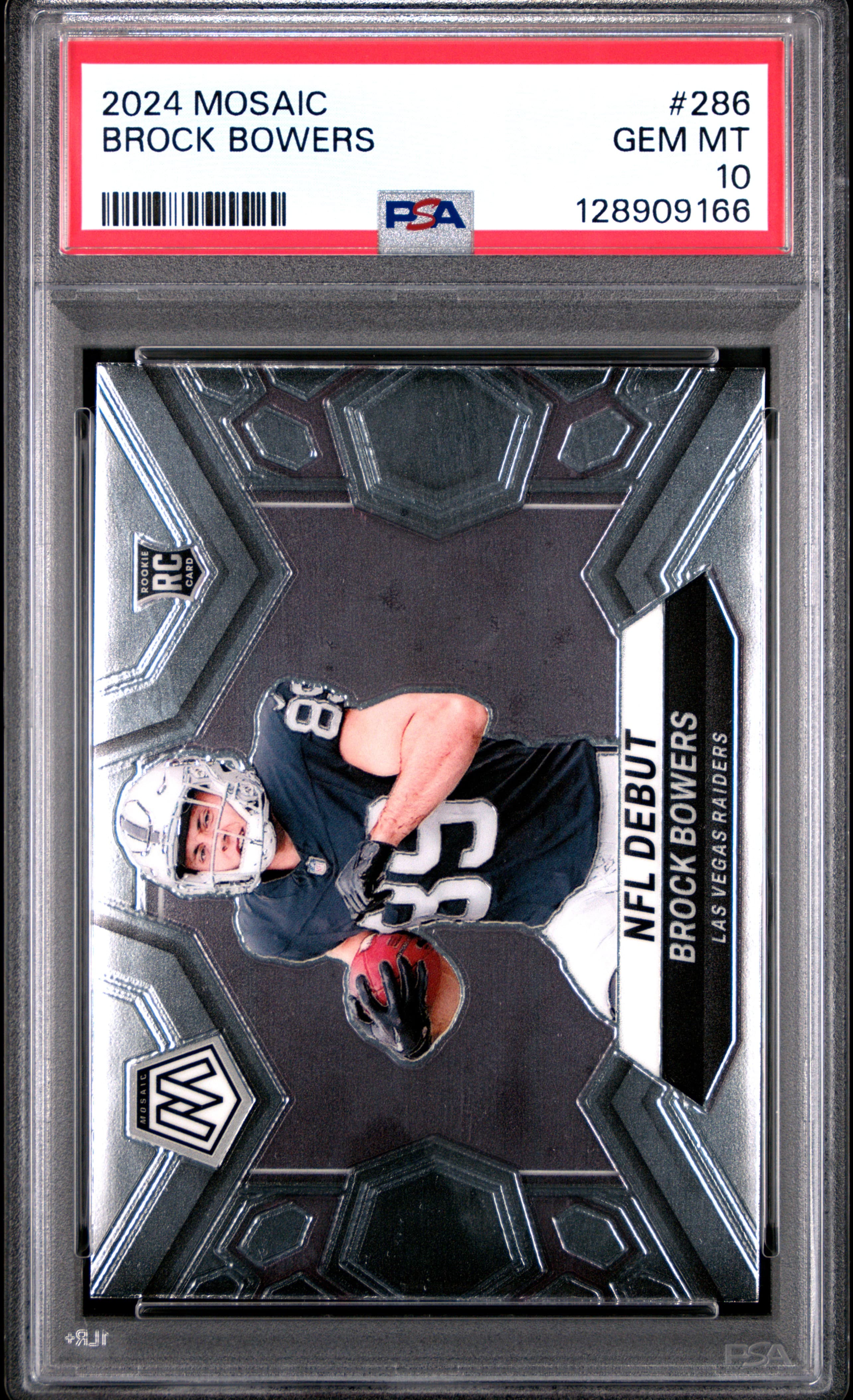 2024 PANINI MOSAIC BROCK BOWERS #286 GEM MT 10 128909166
