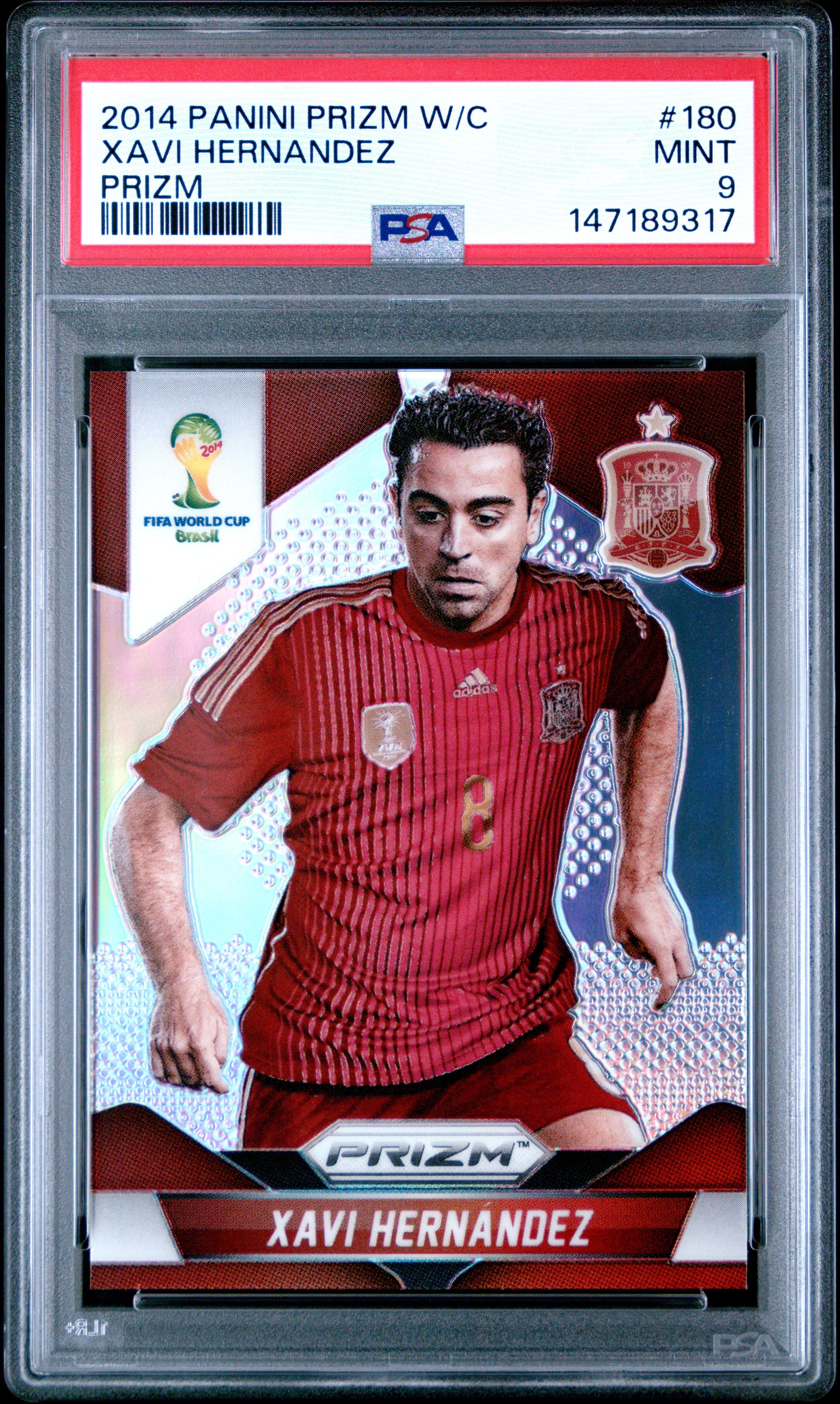 2014 PANINI PRIZM WORLD CUP XAVI HERNANDEZ #180 PRIZM MINT 9 147189317