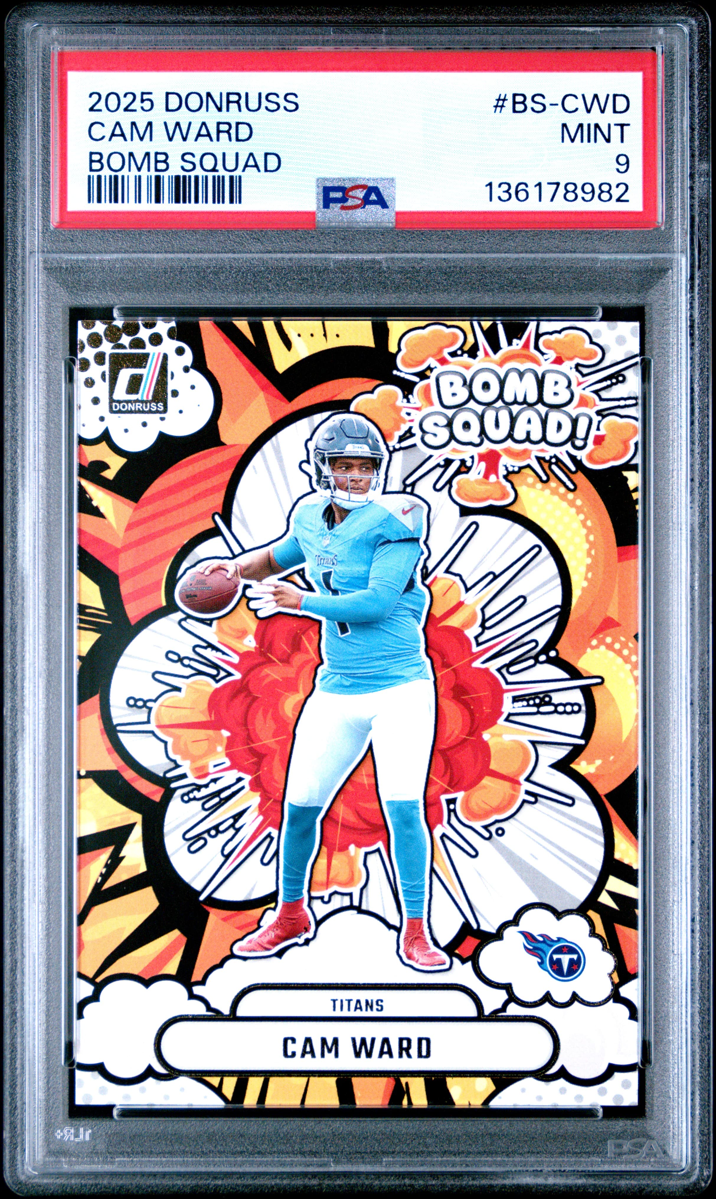 2025 PANINI DONRUSS BOMB SQUAD CAM WARD #BS-CWD MINT 9 136178982