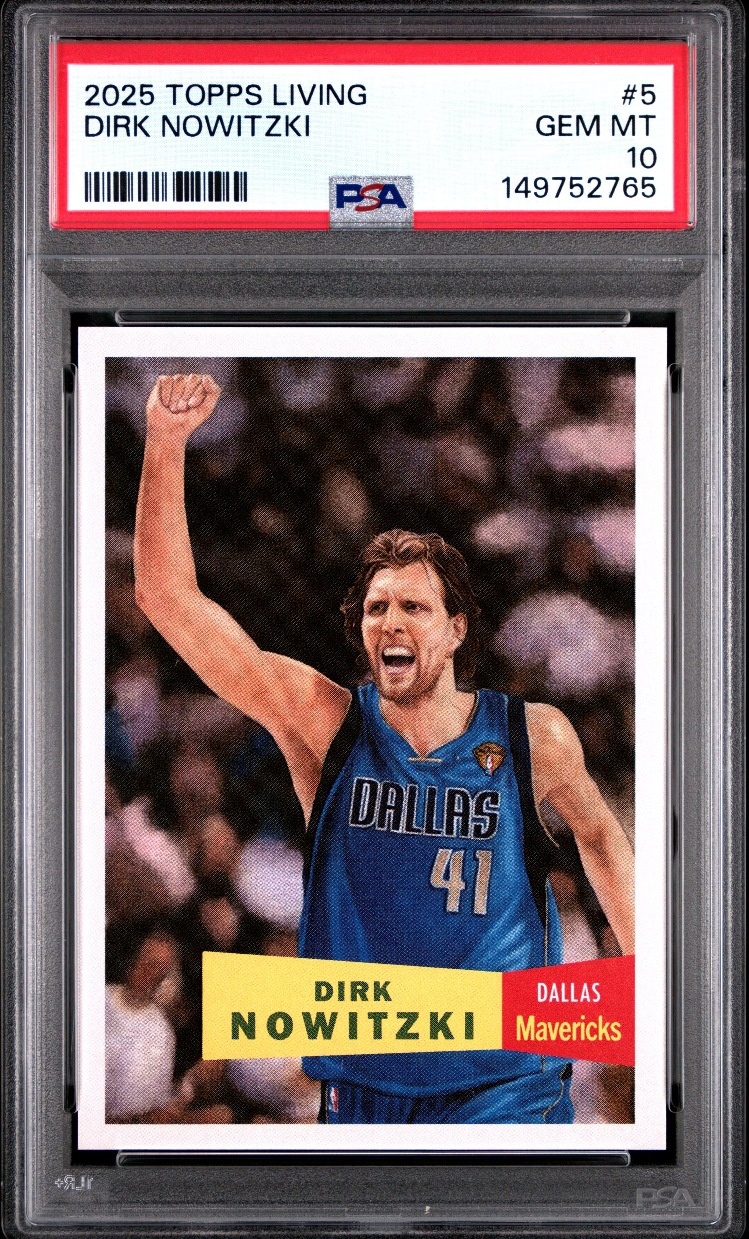 2025 TOPPS LIVING DIRK NOWITZKI #5 GEM MT 10 149752765