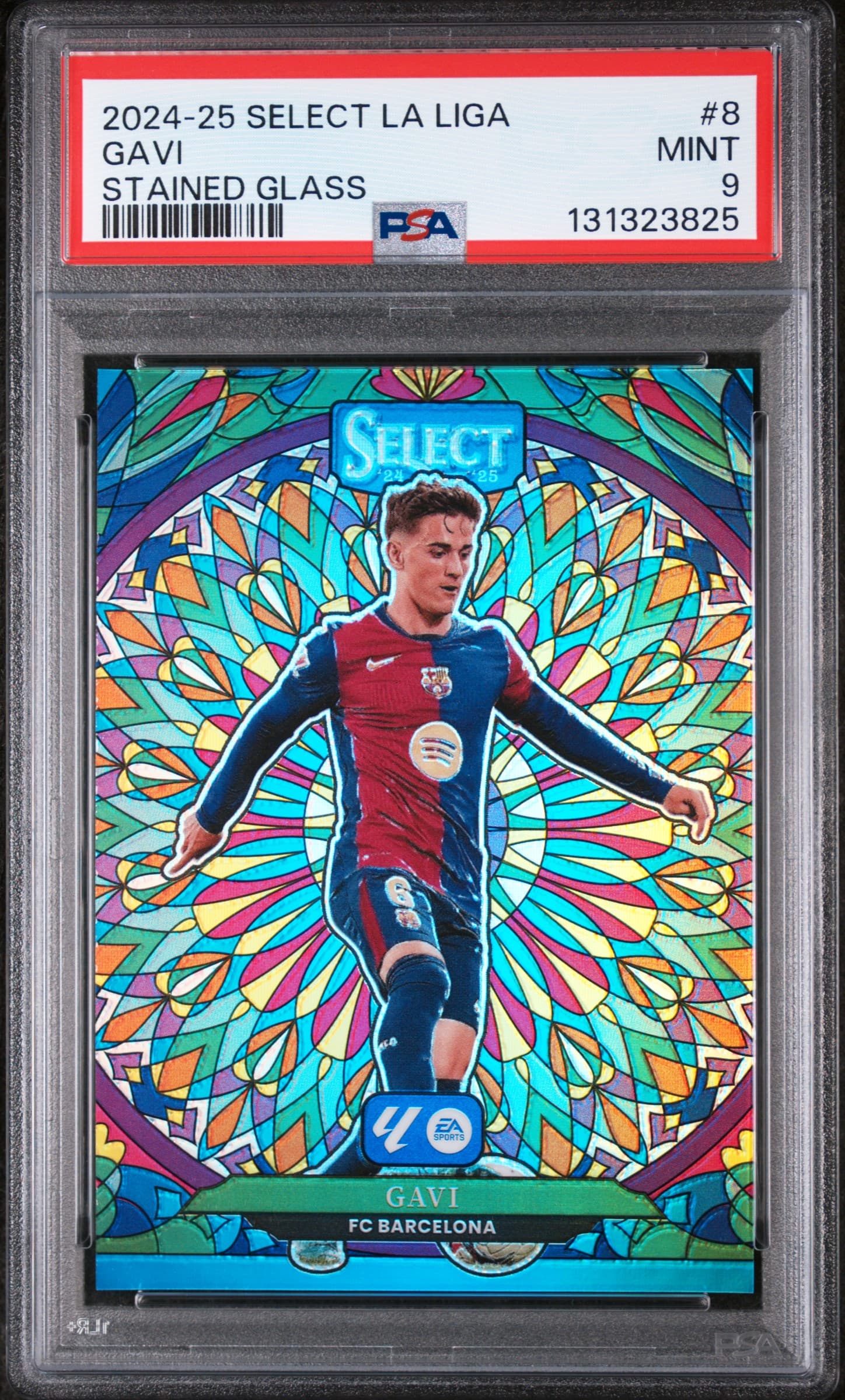 2024-25 PANINI SELECT LA LIGA STAINED GLASS GAVI #8 MINT 9 131323825