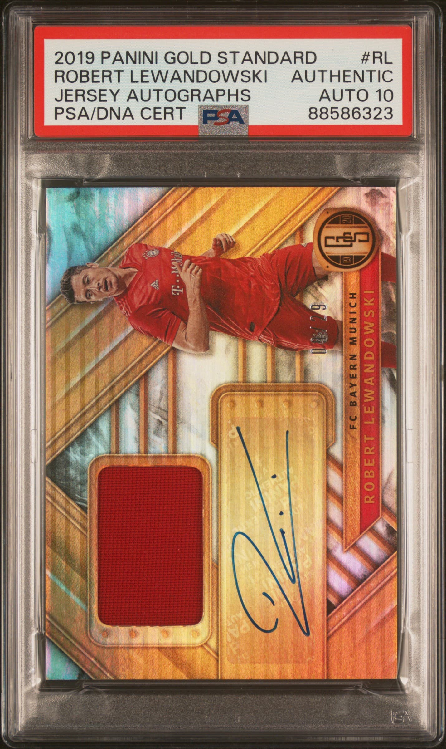 2019 PANINI GOLD STANDARD JERSEY AUTOGRAPHS ROBERT LEWANDOWSKI #RL JERSEY AUTOGRAPHS AUTHENTIC 88586323