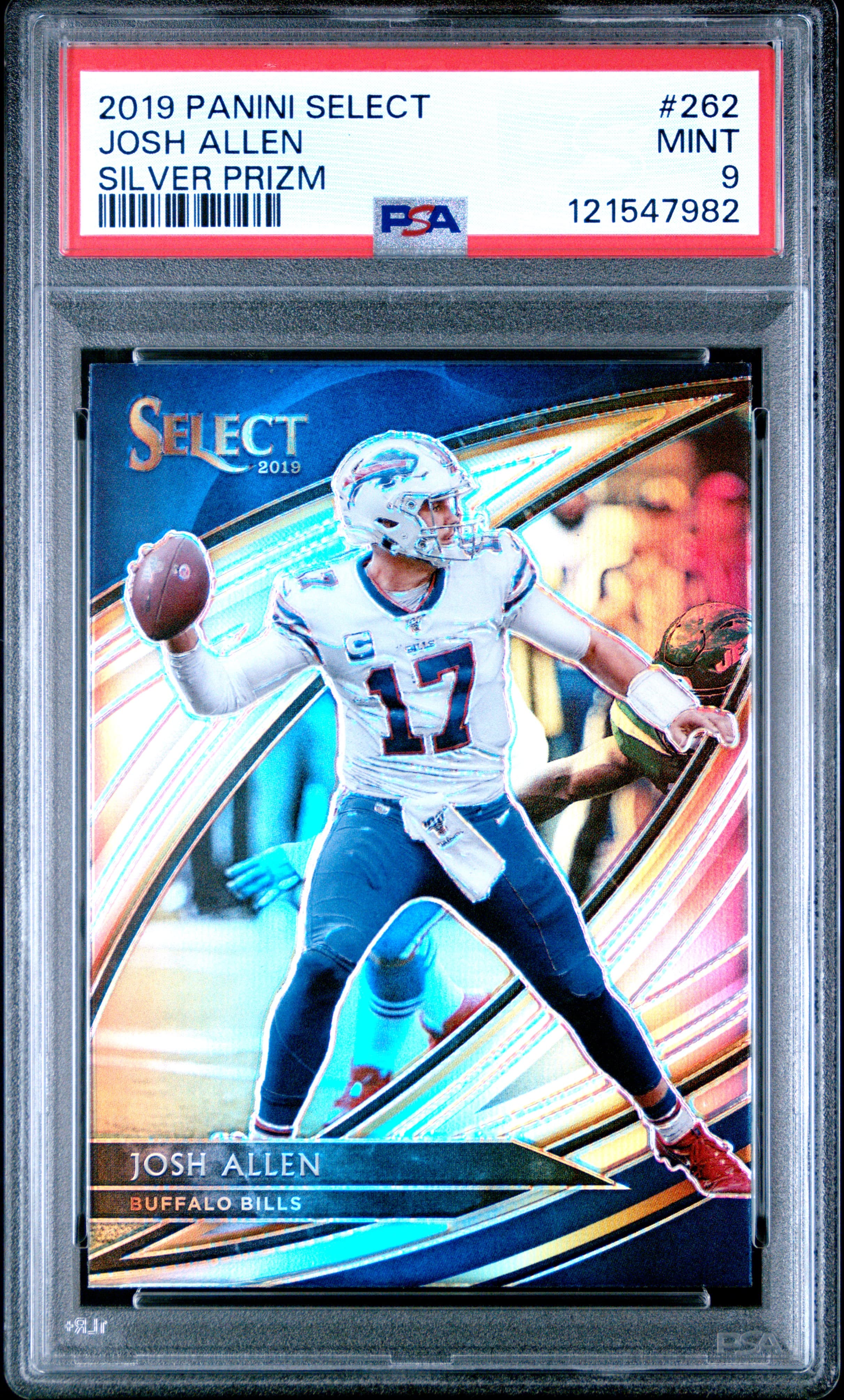 2019 PANINI SELECT JOSH ALLEN #262 SILVER PRIZM MINT 9 121547982