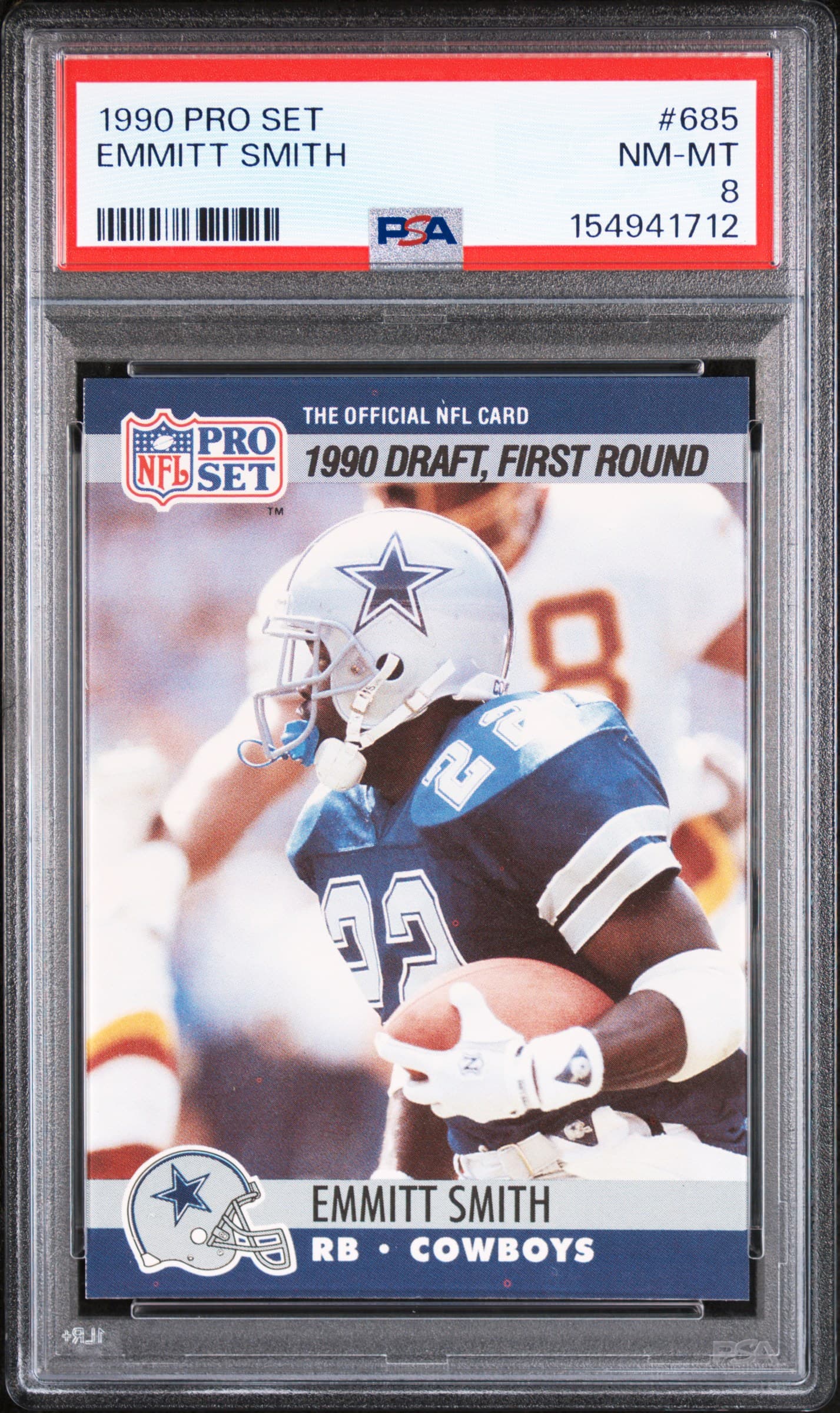 1990 PRO SET EMMITT SMITH #685 NM-MT 8 154941712