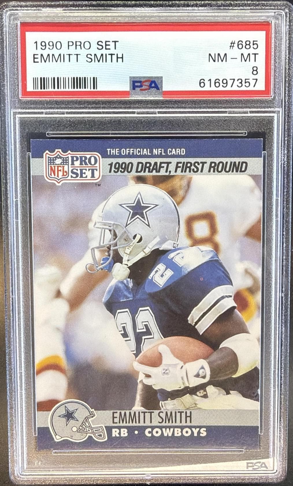 1990 PRO SET EMMITT SMITH #685 NM-MT 8 61697357
