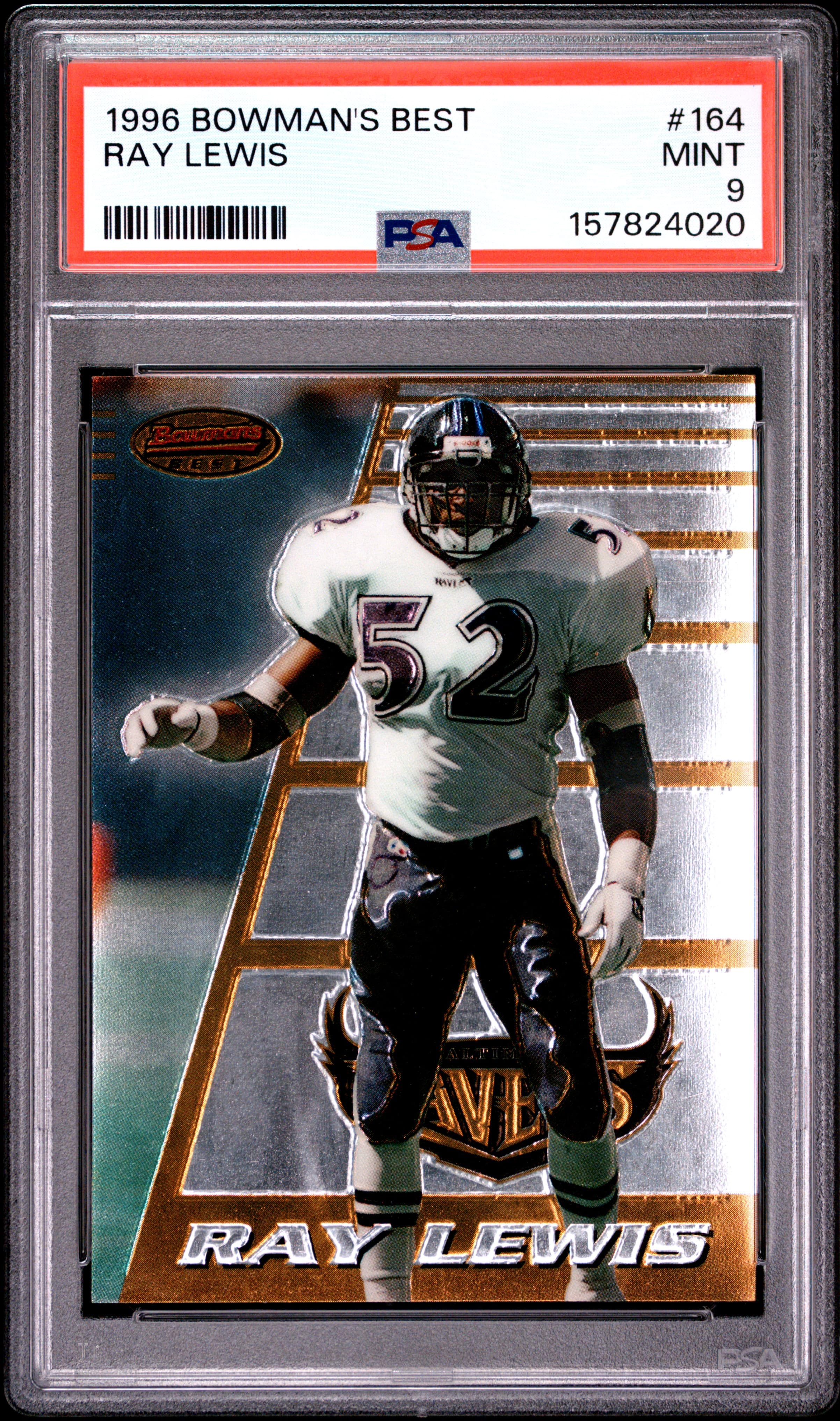 1996 BOWMAN'S BEST RAY LEWIS #164 MINT 9 157824020