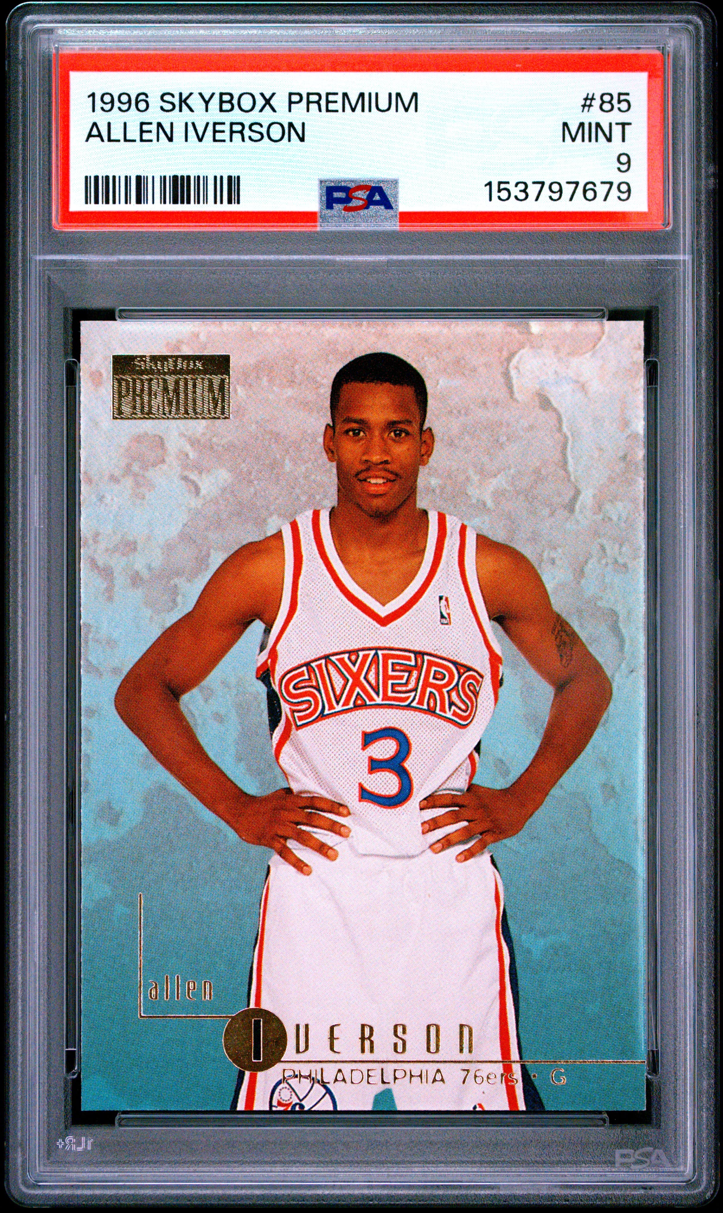 1996 SKYBOX PREMIUM ALLEN IVERSON #85 MINT 9 153797679
