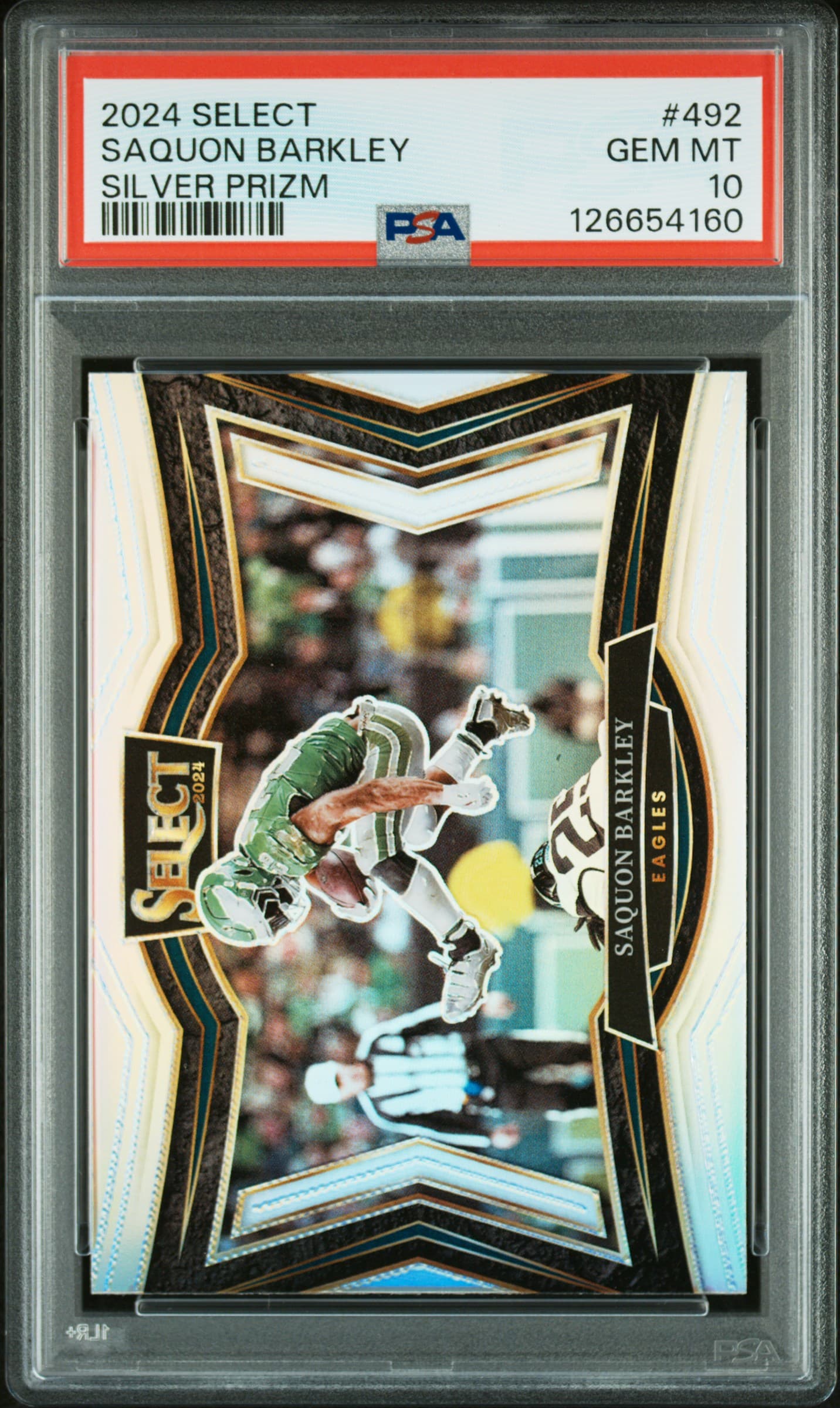 2024 PANINI SELECT SAQUON BARKLEY #492 SILVER PRIZM GEM MT 10 126654160