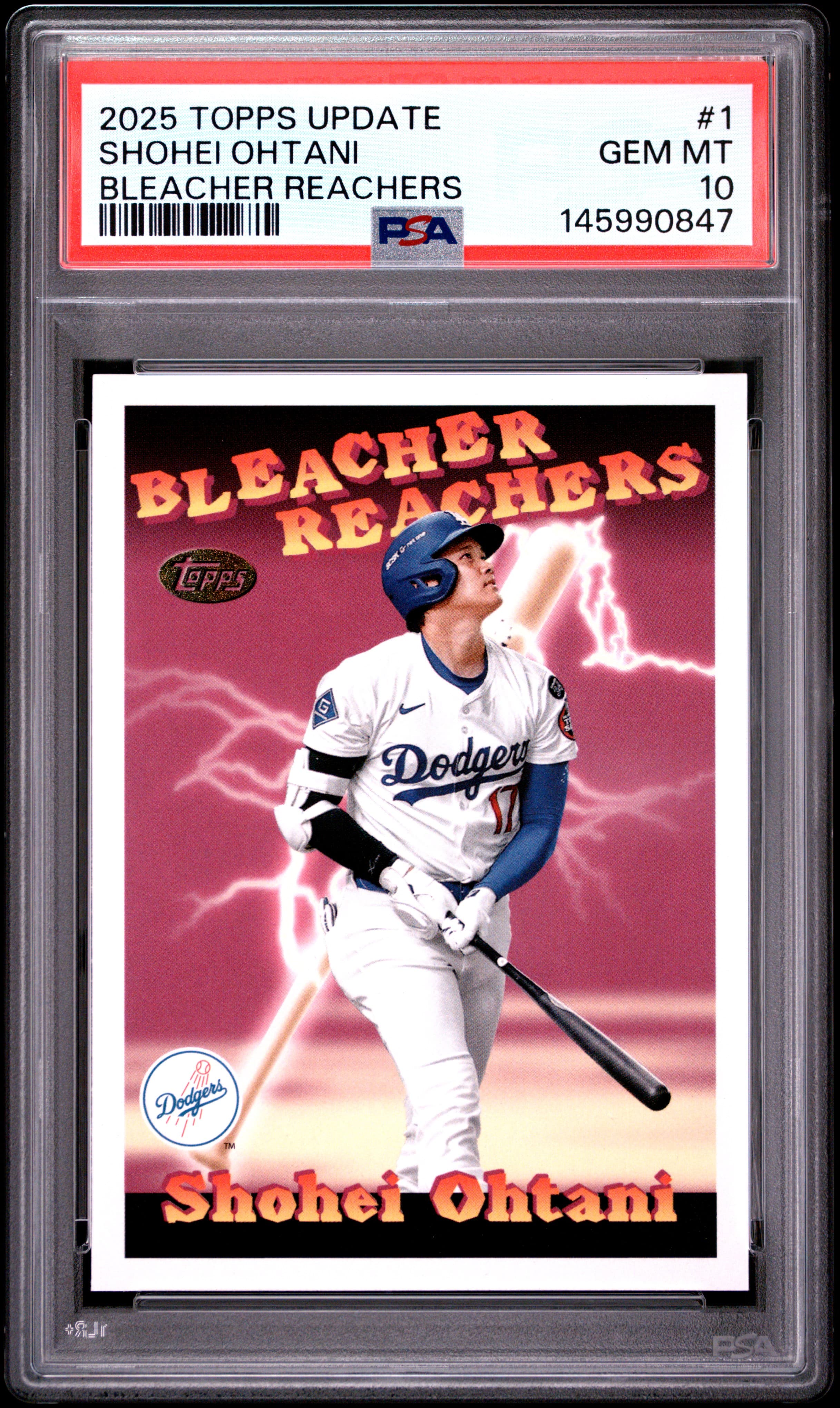 2025 TOPPS UPDATE BLEACHER REACHERS SHOHEI OHTANI #1 GEM MT 10 145990847
