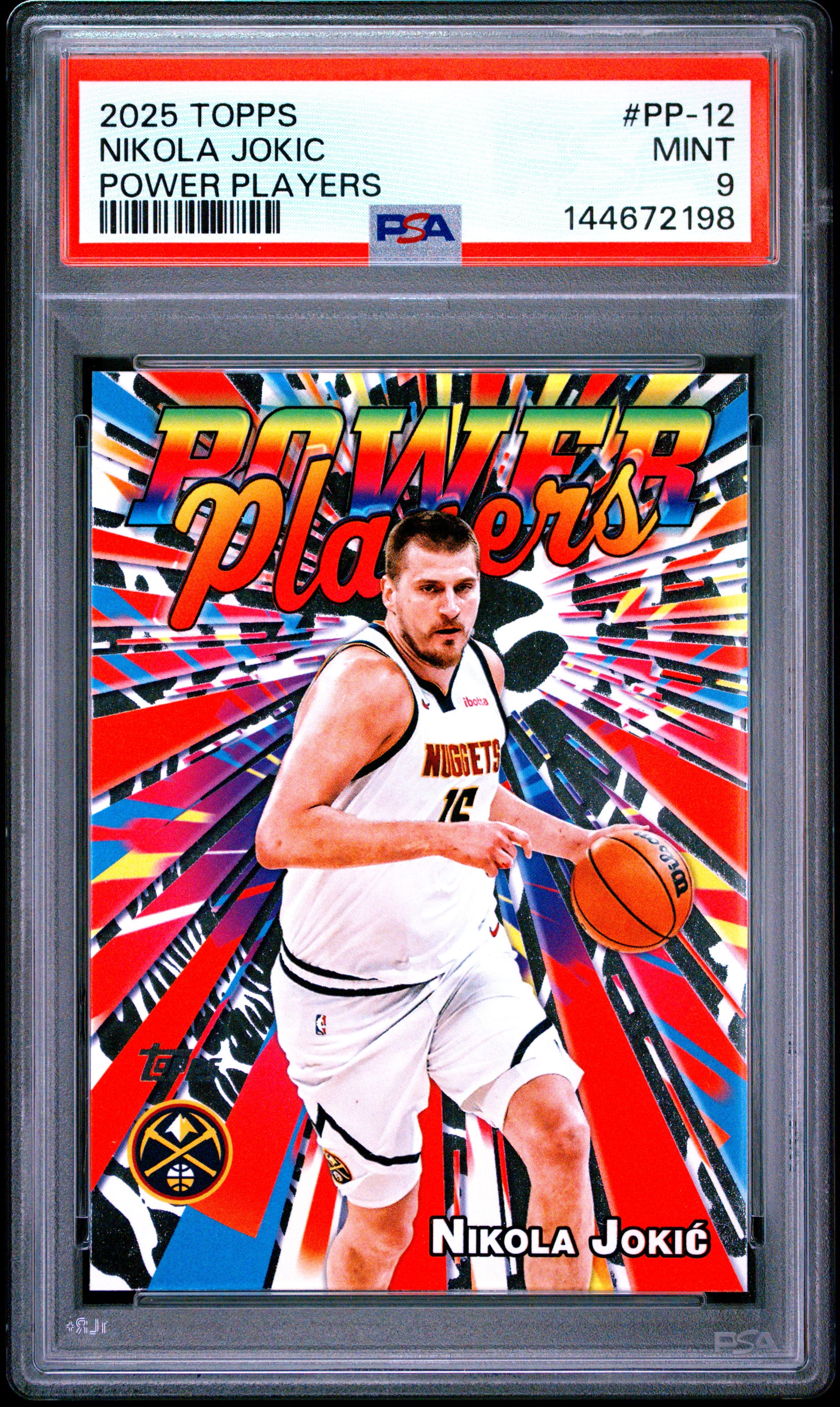 2025 TOPPS POWER PLAYERS NIKOLA JOKIC #PP-12 MINT 9 144672198