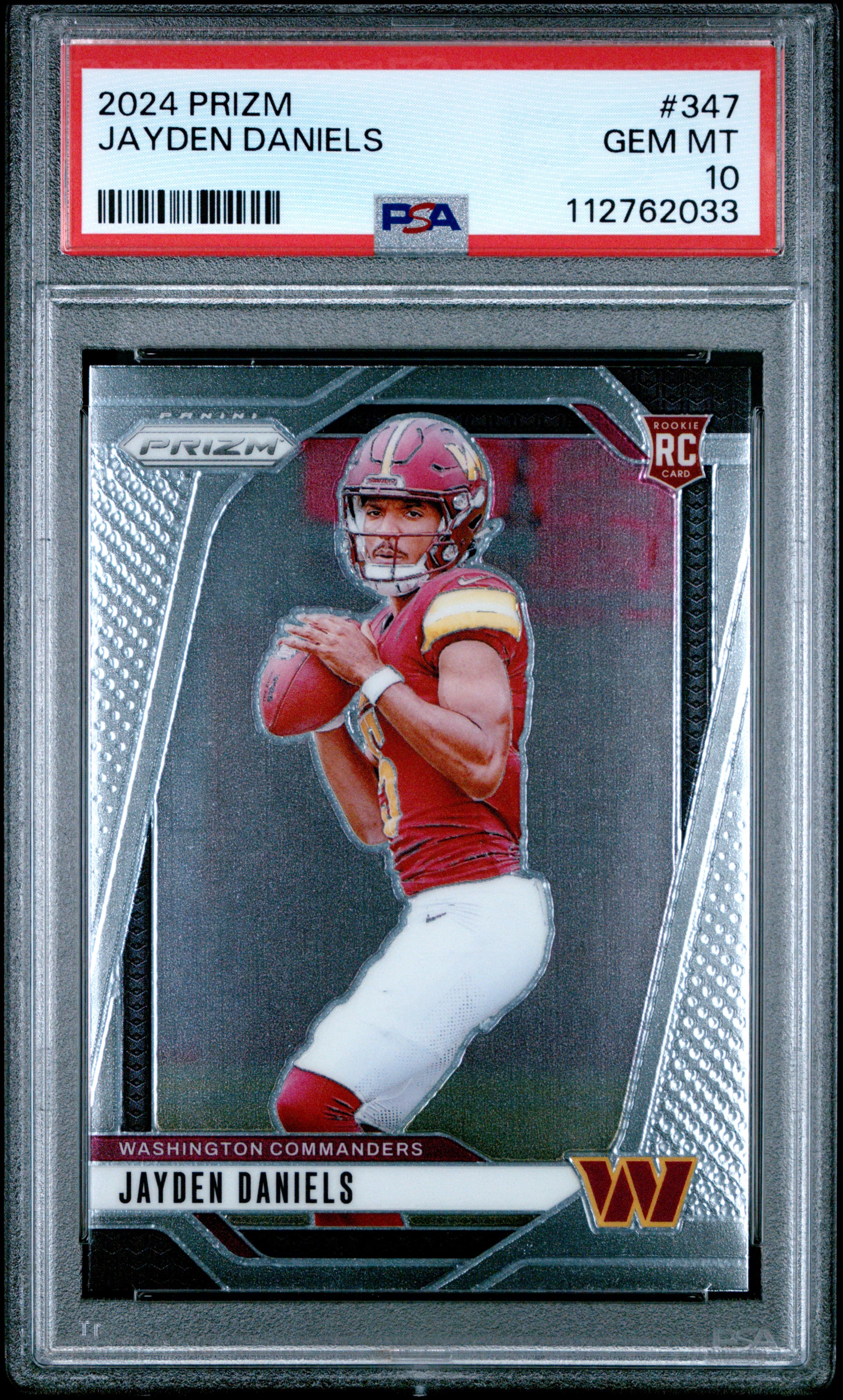 2024 PANINI PRIZM JAYDEN DANIELS #347 GEM MT 10 112762033