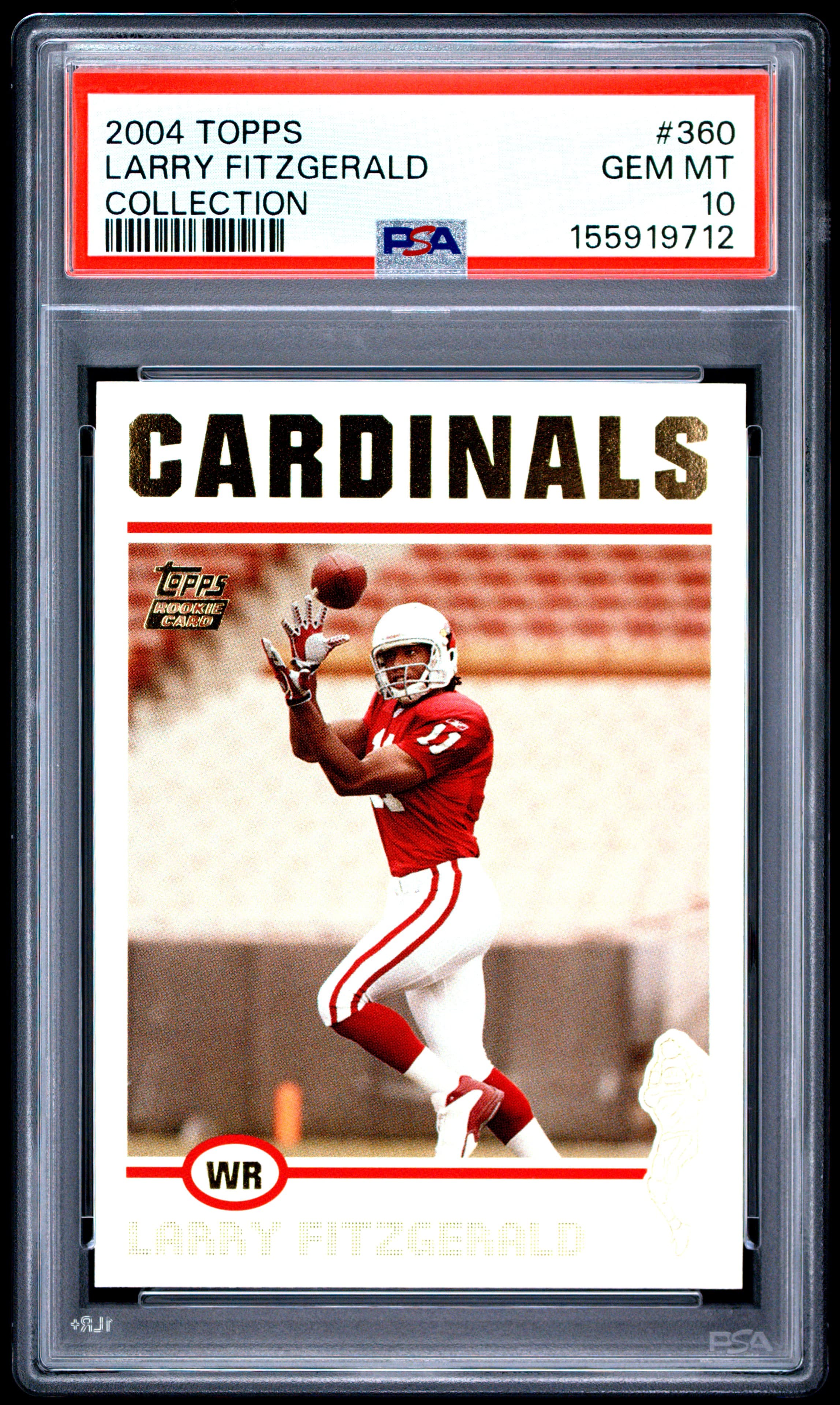 2004 TOPPS LARRY FITZGERALD #360 COLLECTION GEM MT 10 155919712