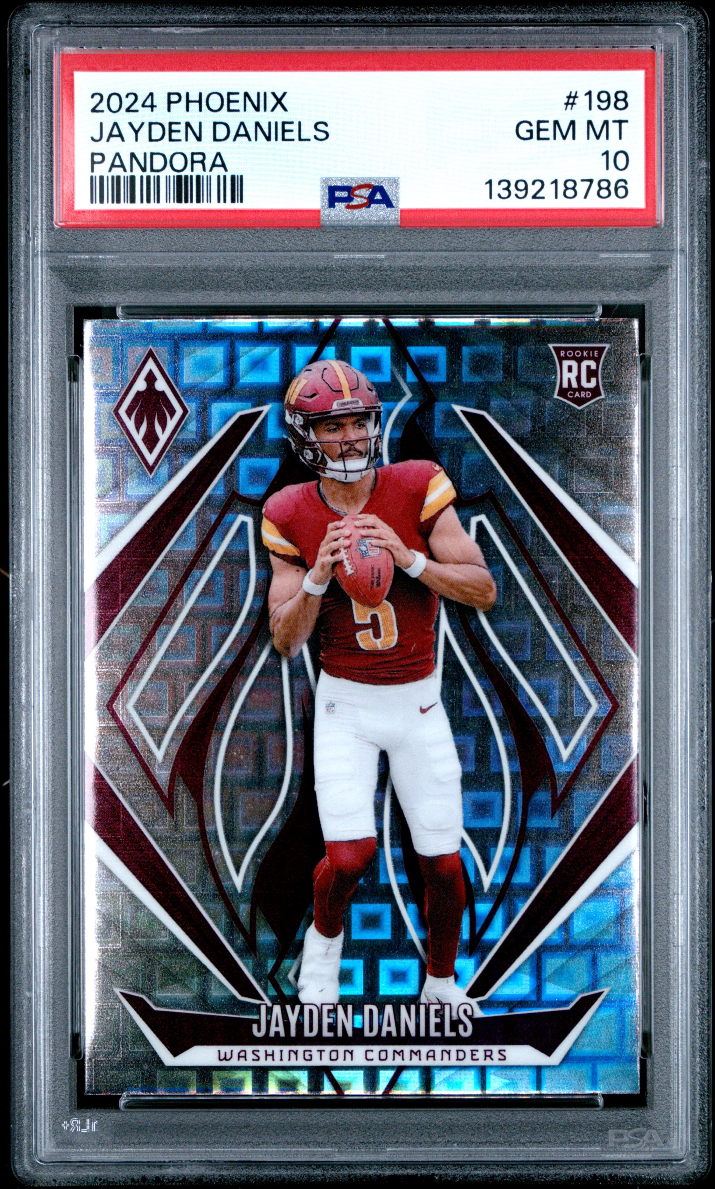 2024 PANINI PHOENIX JAYDEN DANIELS #198 PANDORA GEM MT 10 139218786