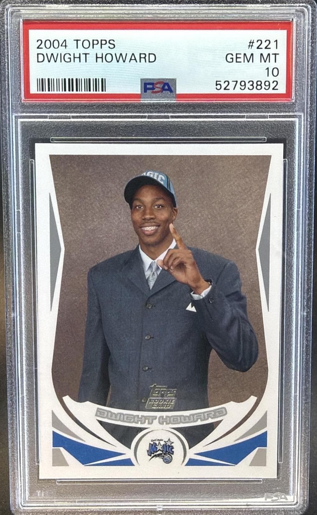 2004 TOPPS DWIGHT HOWARD #221 GEM MT 10 52793892