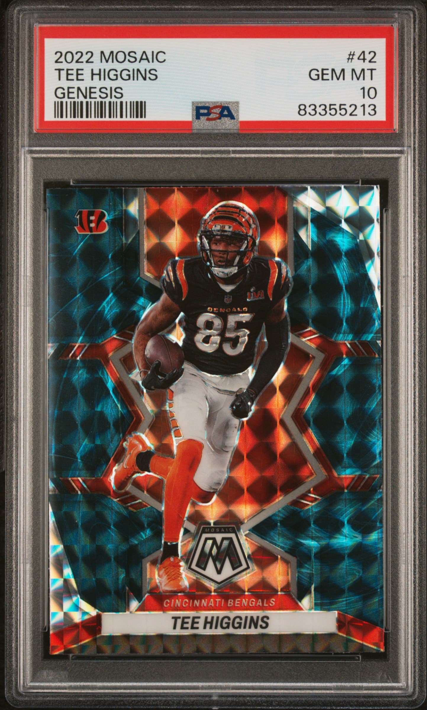 2022 PANINI MOSAIC TEE HIGGINS #42 GENESIS GEM MT 10 83355213