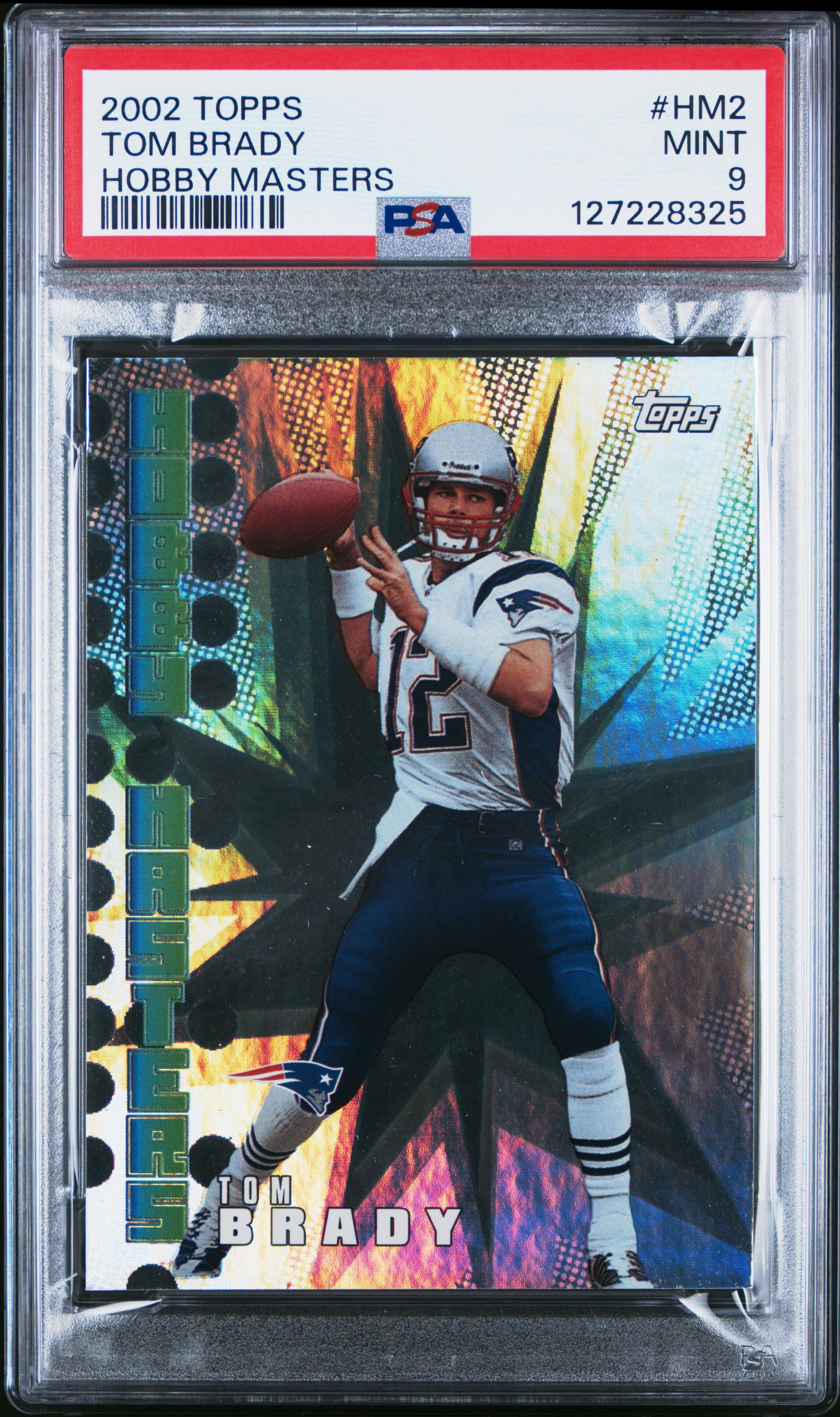 2002 TOPPS HOBBY MASTERS TOM BRADY #HM2 HOBBY MASTERS MINT 9 127228325