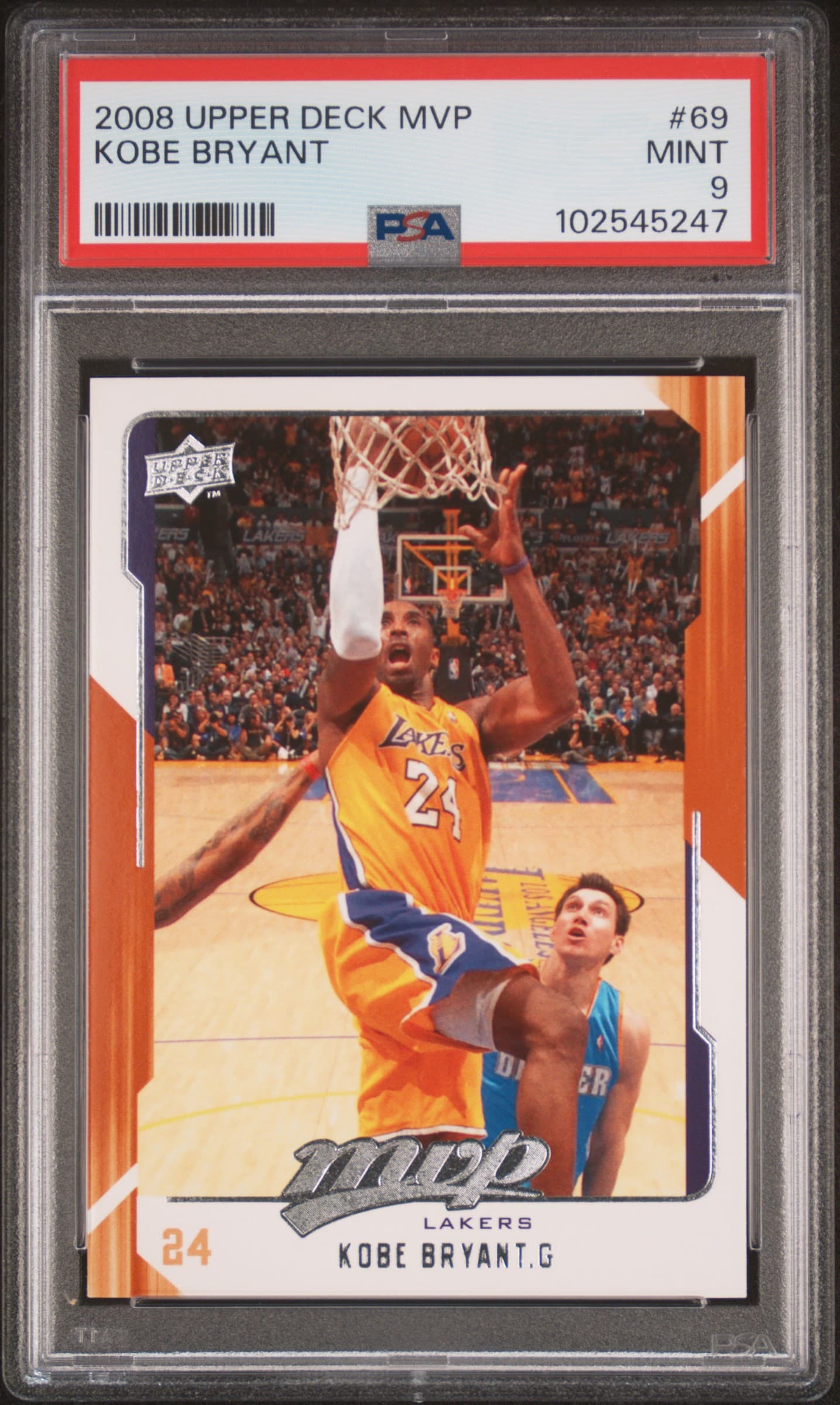 2008 UPPER DECK MVP KOBE BRYANT #69 MINT 9 102545247