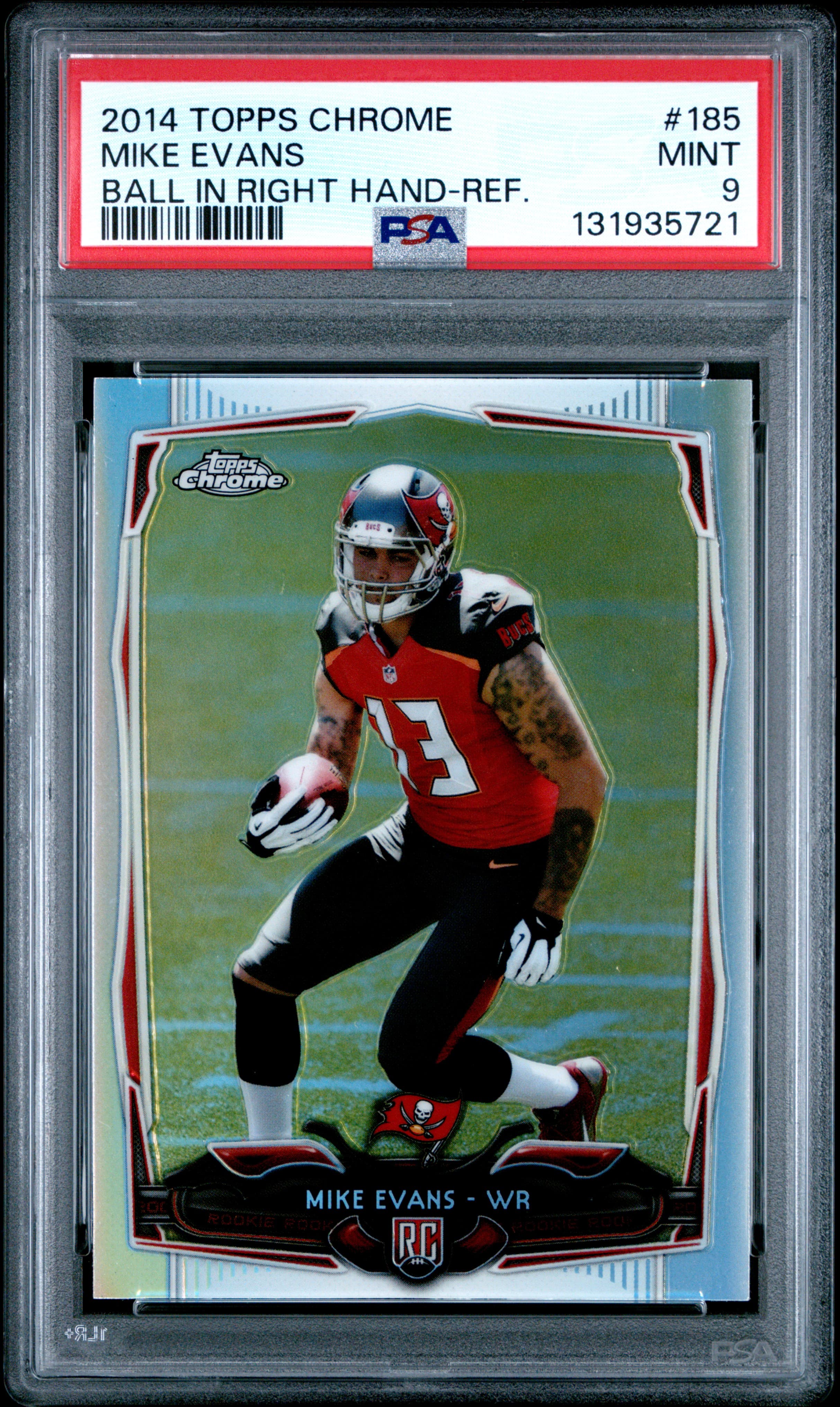 2014 TOPPS CHROME MIKE EVANS #185 BALL IN RIGHT HAND-REF. MINT 9 131935721