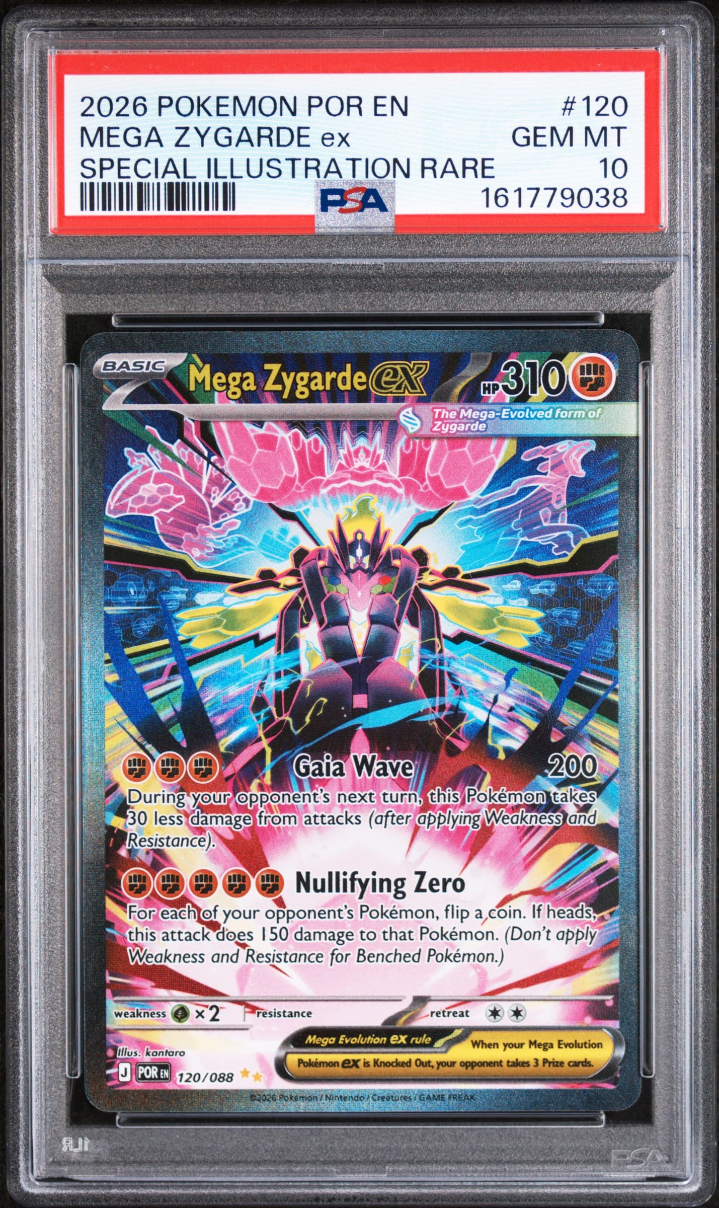 2026 POKEMON POR EN-PERFECT ORDER MEGA ZYGARDE ex #120 SPECIAL ILLUSTRATION RARE GEM MT 10 161779038