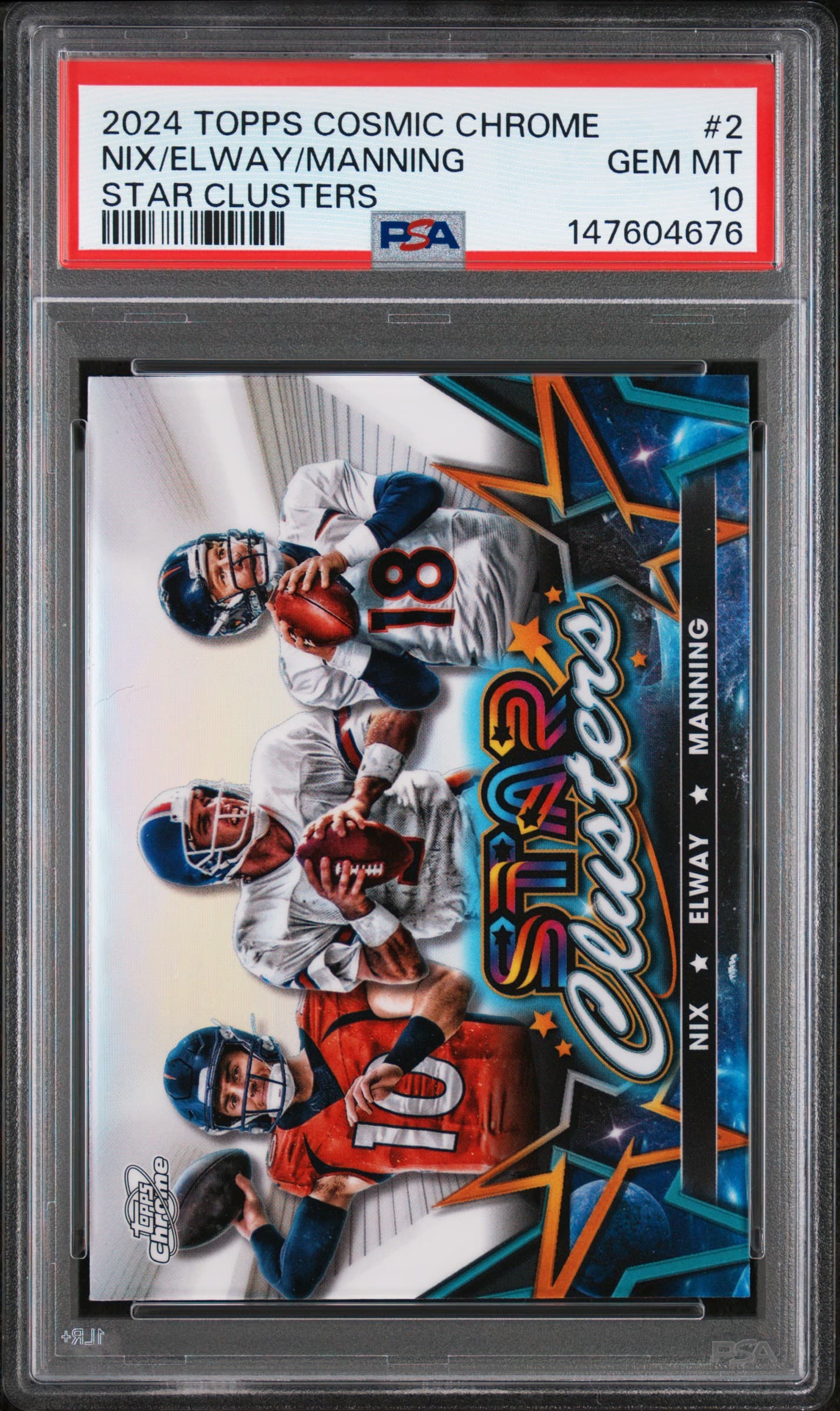 2024 TOPPS COSMIC CHROME STAR CLUSTERS NIX/ELWAY/MANNING #2 GEM MT 10 147604676