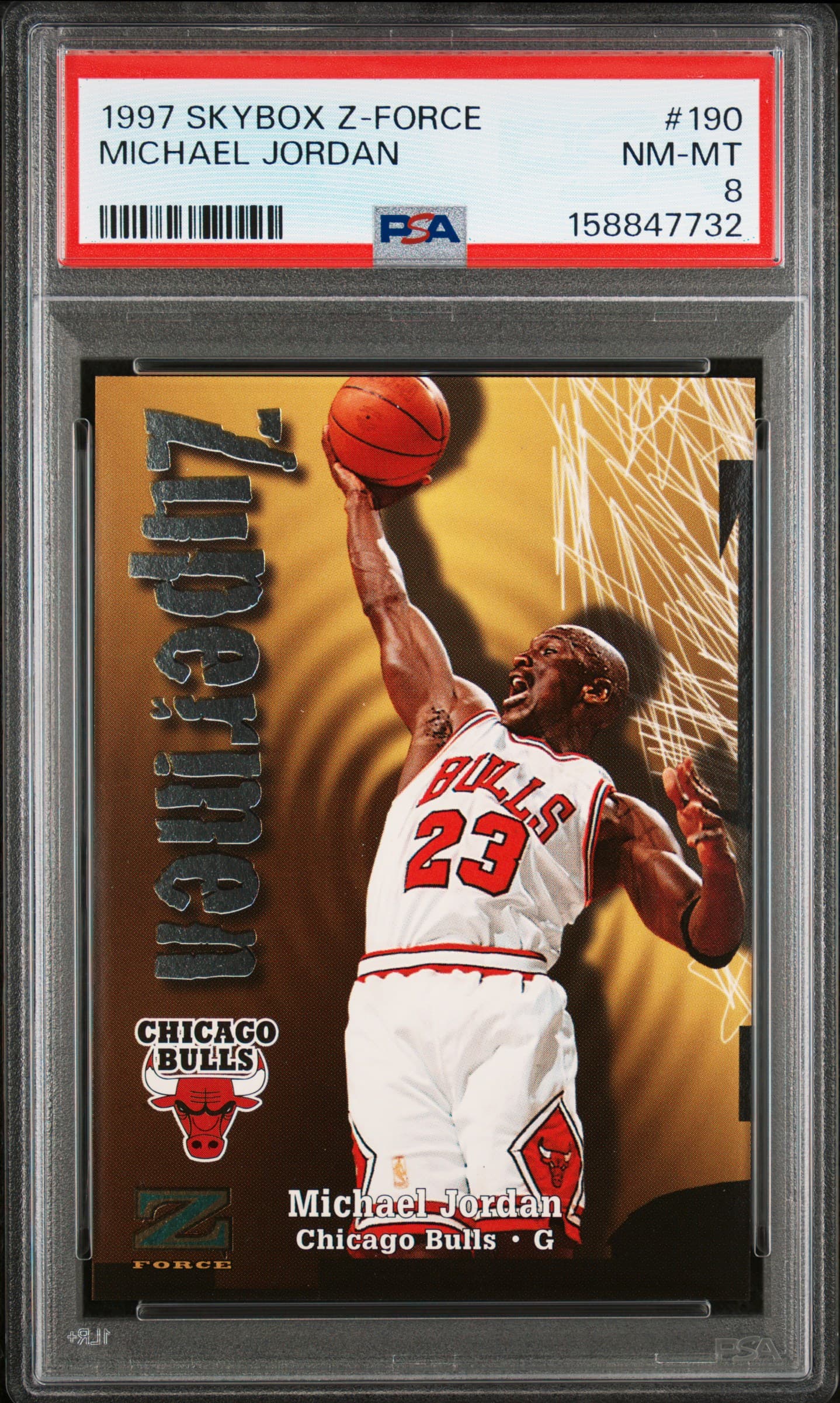 1997 SKYBOX Z-FORCE MICHAEL JORDAN #190 NM-MT 8 158847732