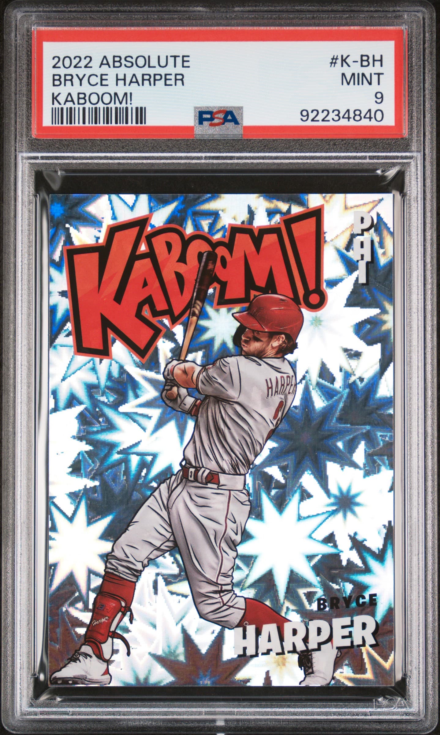 2022 PANINI ABSOLUTE KABOOM! BRYCE HARPER #K-BH KABOOM! MINT 9 92234840