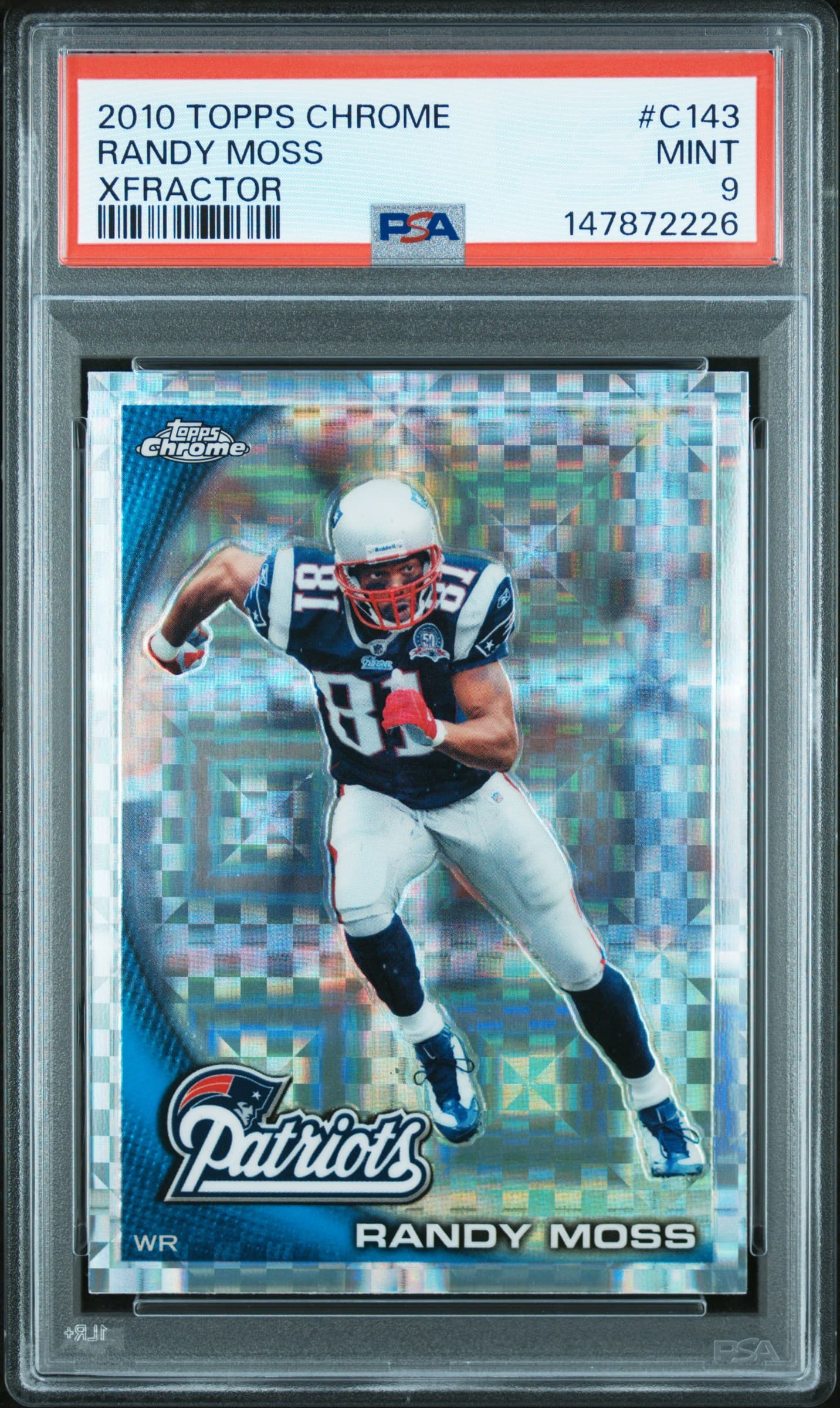 2010 TOPPS CHROME RANDY MOSS #C143 XFRACTOR MINT 9 147872226