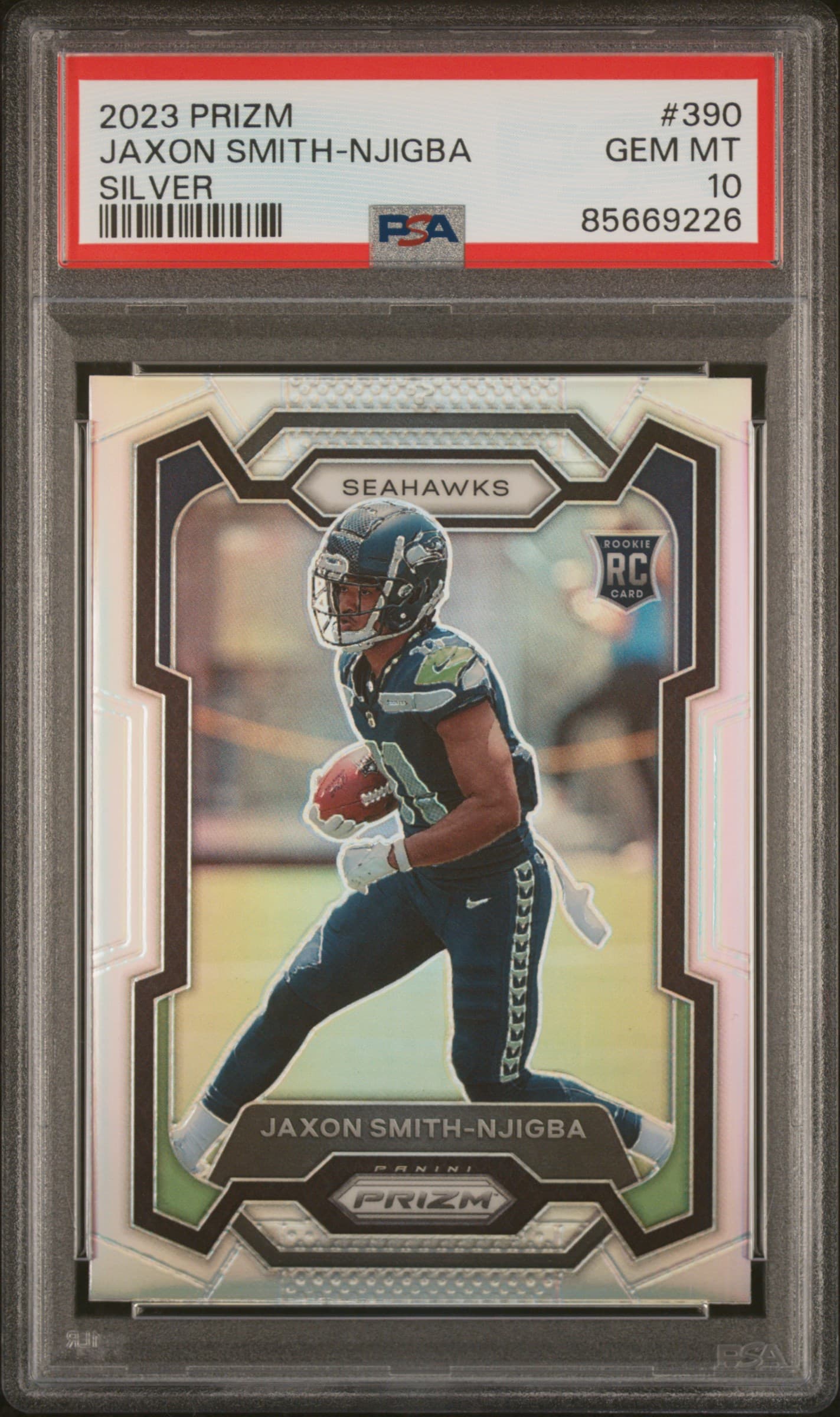 2023 PANINI PRIZM JAXON SMITH-NJIGBA #390 SILVER PRIZM GEM MT 10 85669226