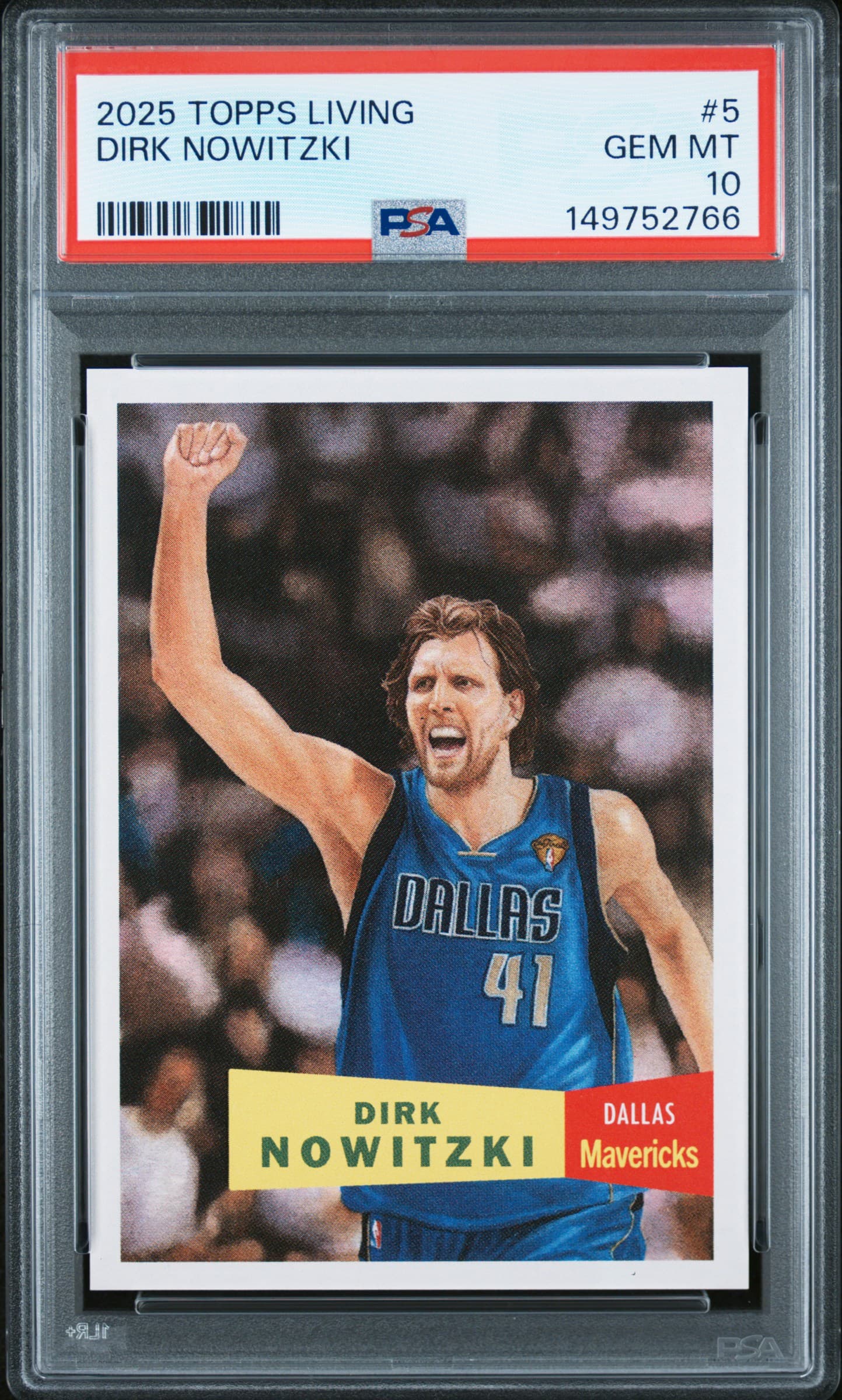2025 TOPPS LIVING DIRK NOWITZKI #5 GEM MT 10 149752766