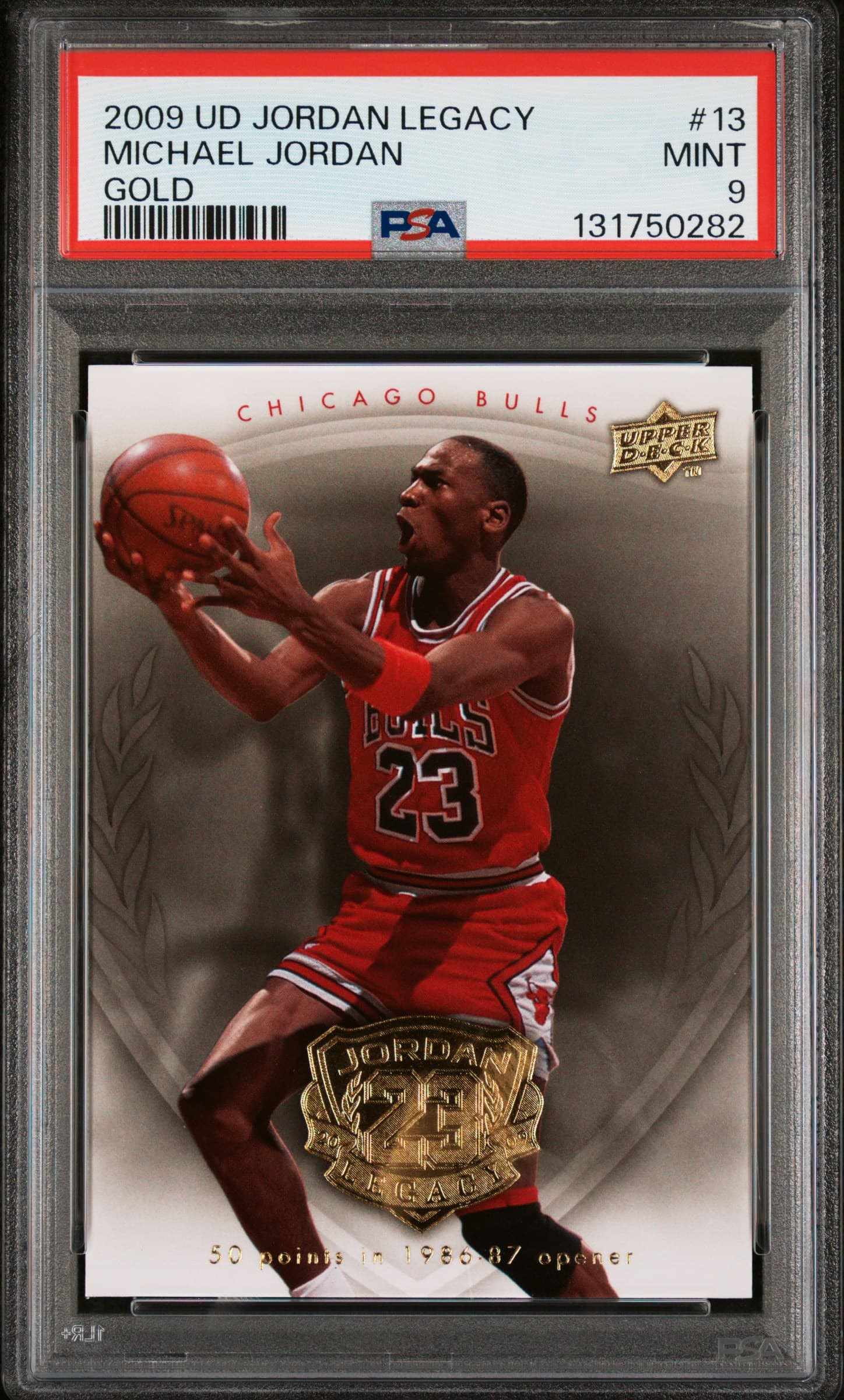 2009 UPPER DECK JORDAN LEGACY GOLD MICHAEL JORDAN #13 GOLD MINT 9 131750282