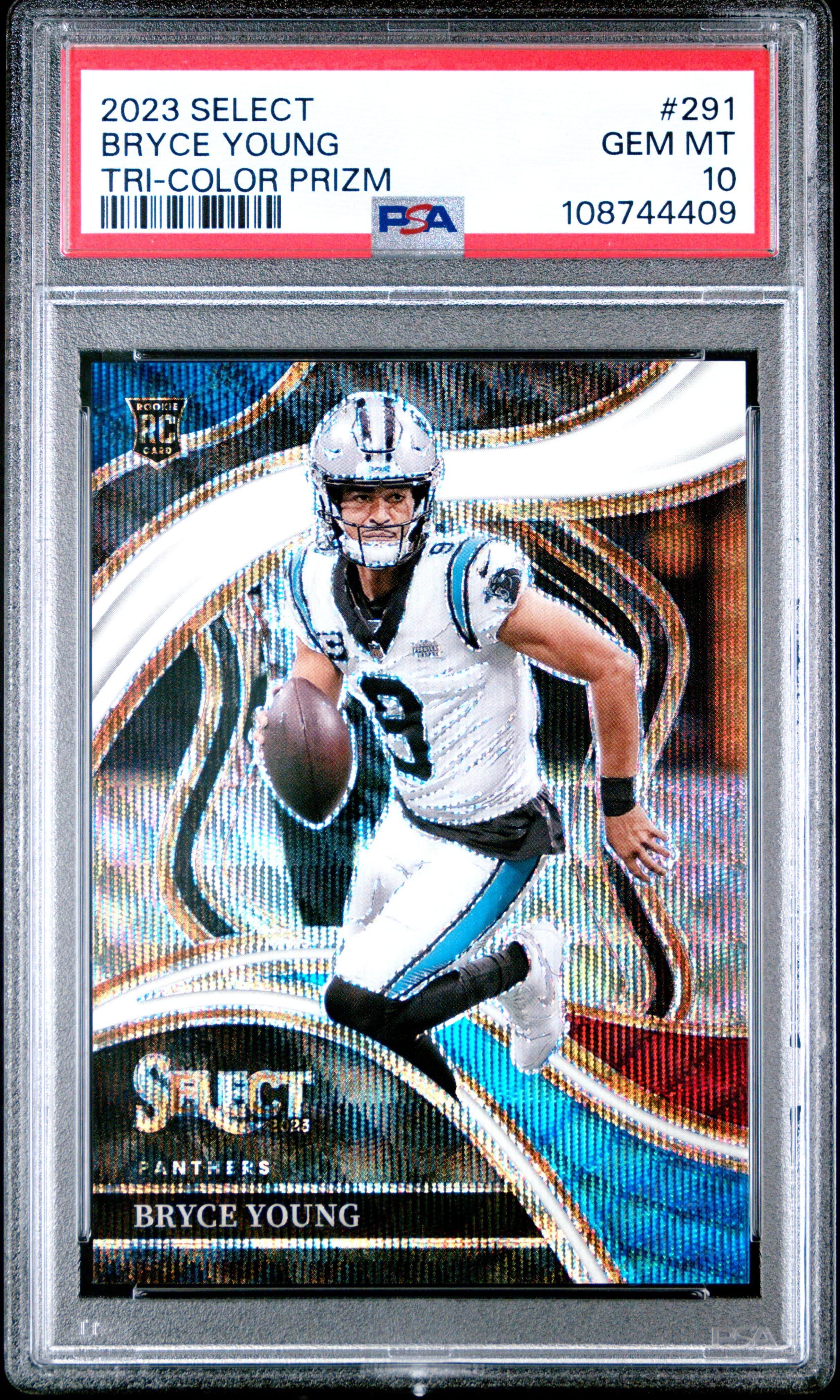 2023 PANINI SELECT BRYCE YOUNG #291 TRI-COLOR PRIZM GEM MT 10 108744409