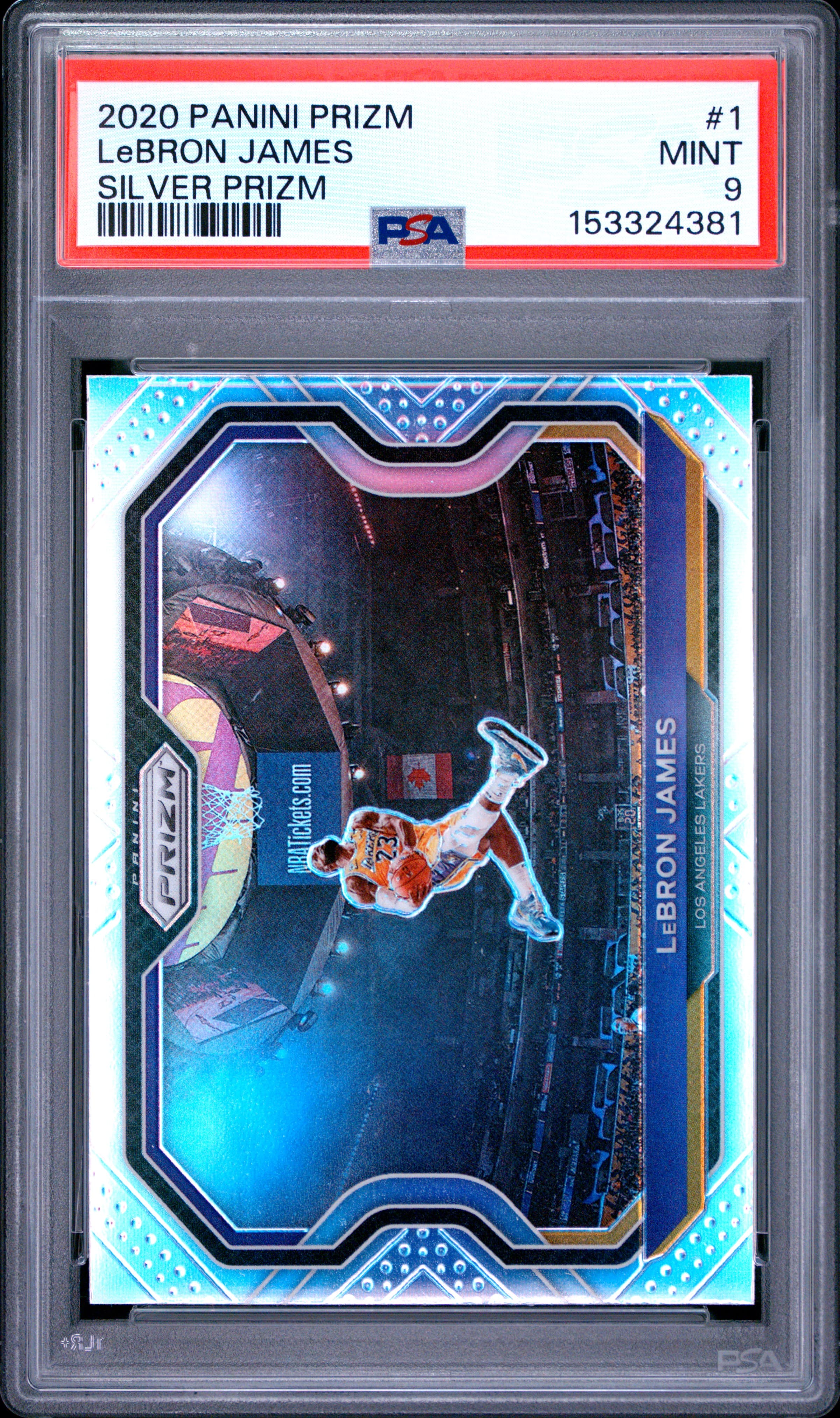 2020 PANINI PRIZM LeBRON JAMES #1 SILVER PRIZM MINT 9 153324381