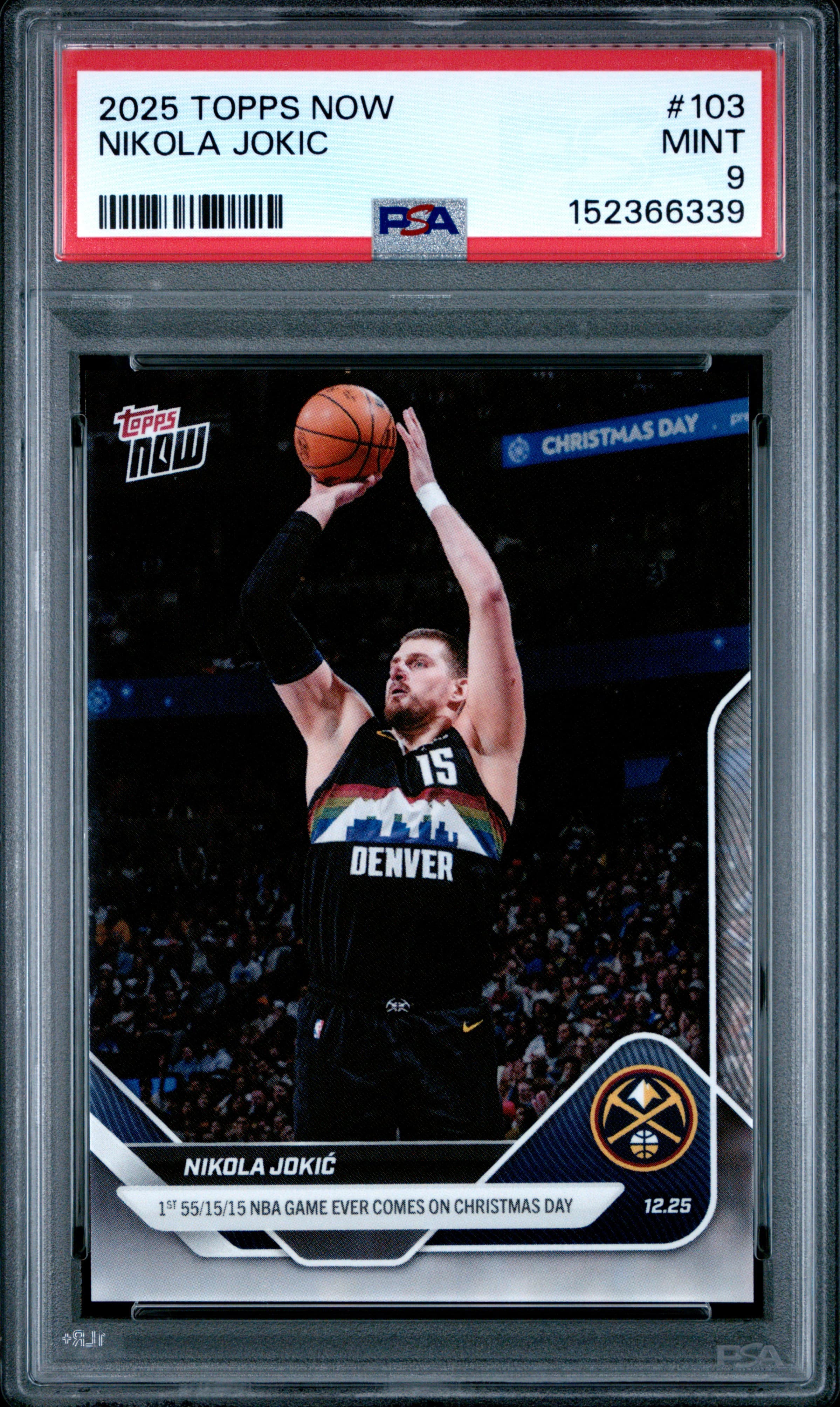 2025 TOPPS NOW NIKOLA JOKIC #103 MINT 9 152366339