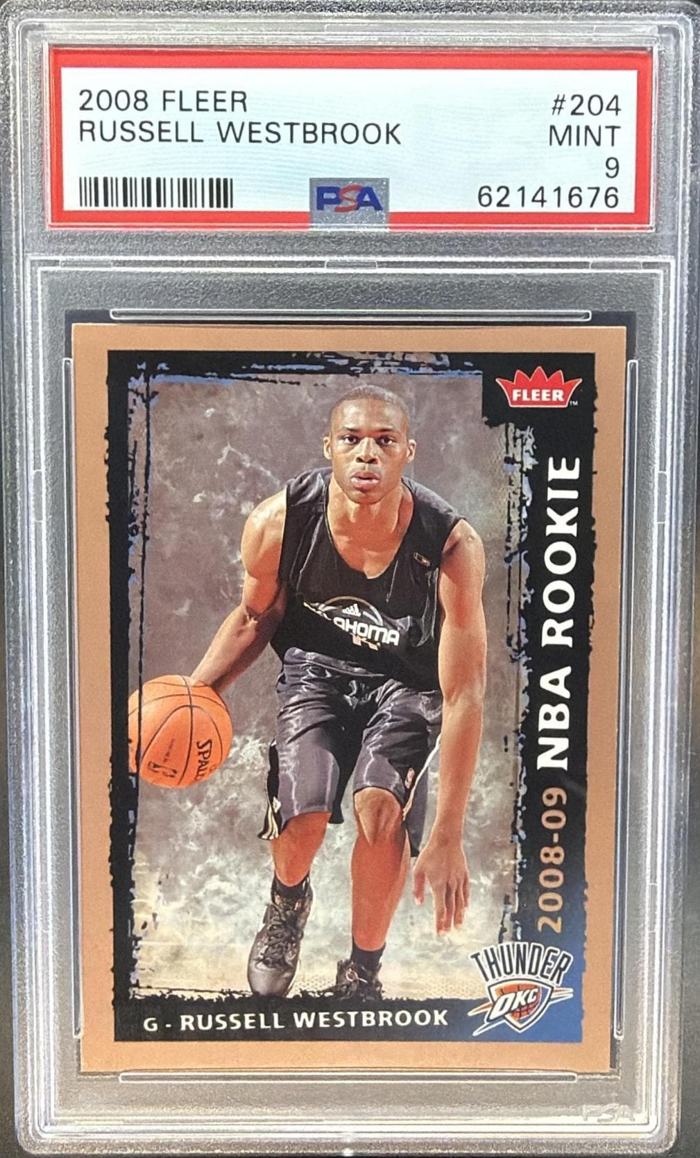 2008 FLEER RUSSELL WESTBROOK #204 MINT 9 62141676