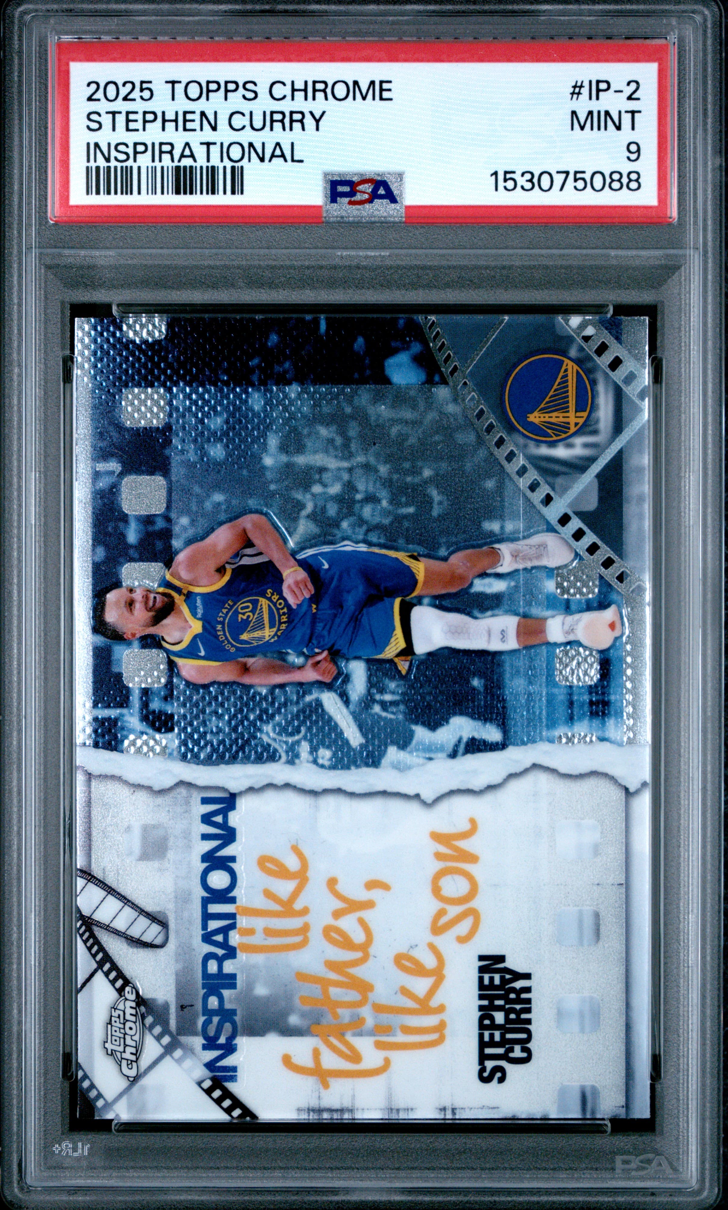 2025 TOPPS CHROME INSPIRATIONAL STEPHEN CURRY #IP-2 MINT 9 153075088