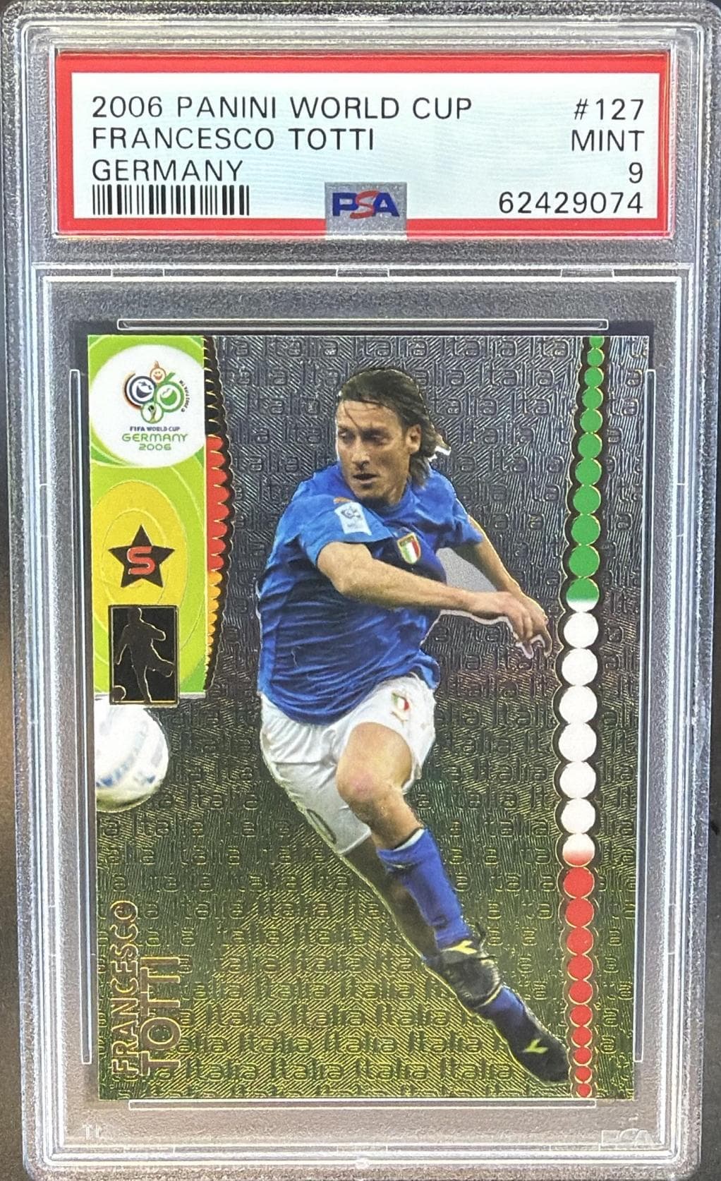 2006 PANINI WORLD CUP GERMANY FRANCESCO TOTTI #127 GERMANY MINT 9 62429074