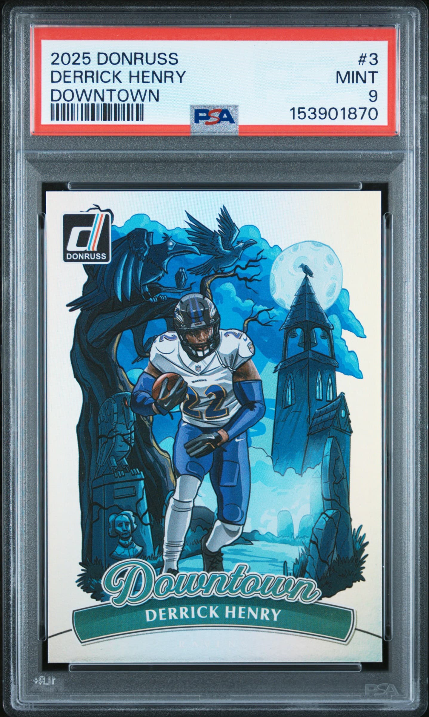 2025 PANINI DONRUSS DOWNTOWN DERRICK HENRY #3 MINT 9 153901870