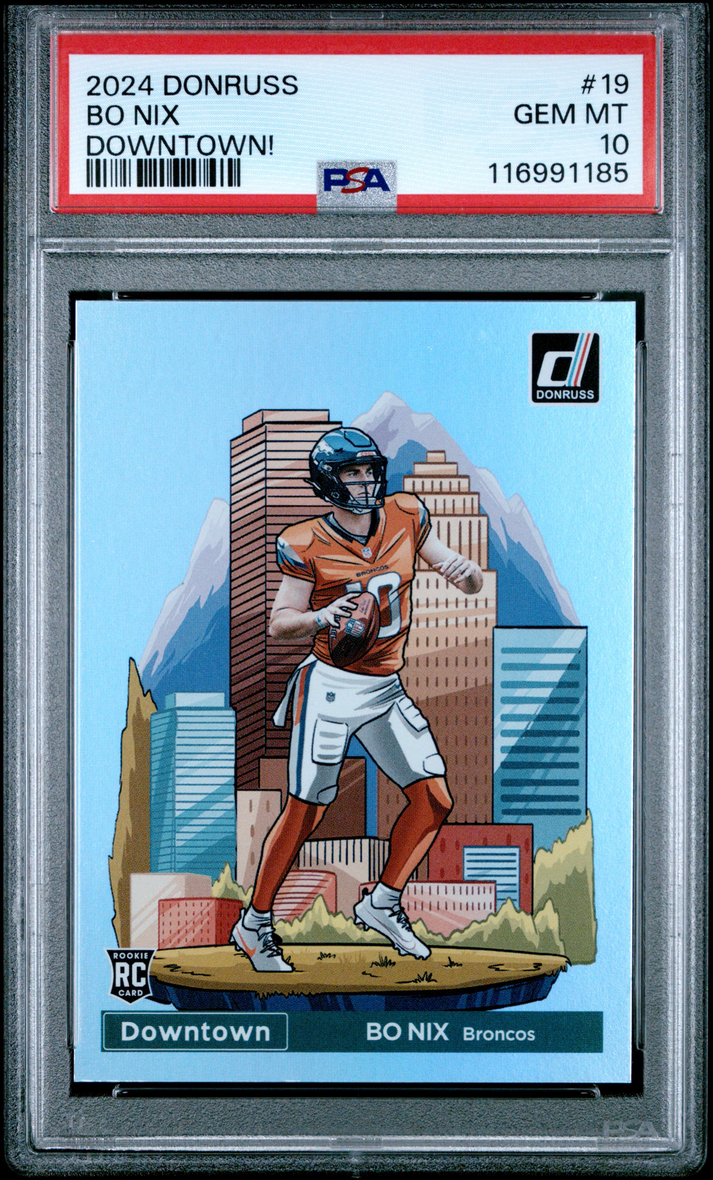 2024 PANINI DONRUSS DOWNTOWN! BO NIX #19 GEM MT 10 116991185