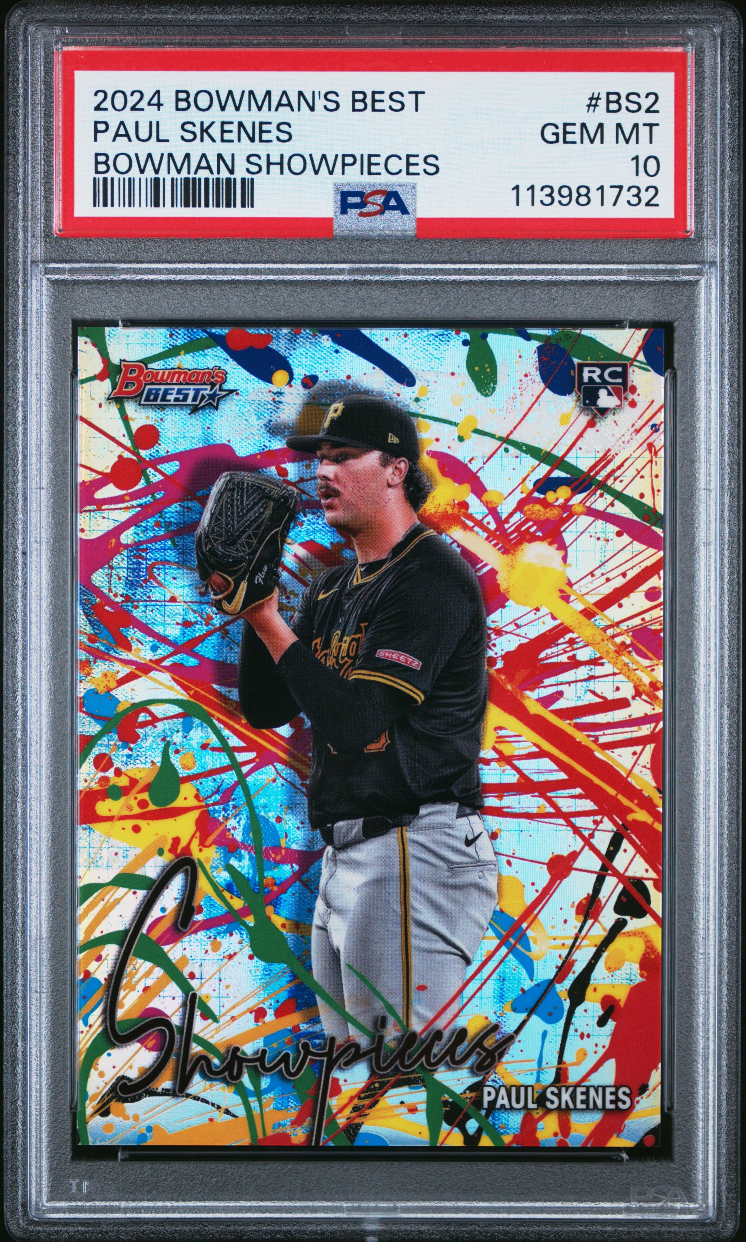 2024 BOWMAN'S BEST BOWMAN SHOWPIECES PAUL SKENES #BS2 GEM MT 10 113981732
