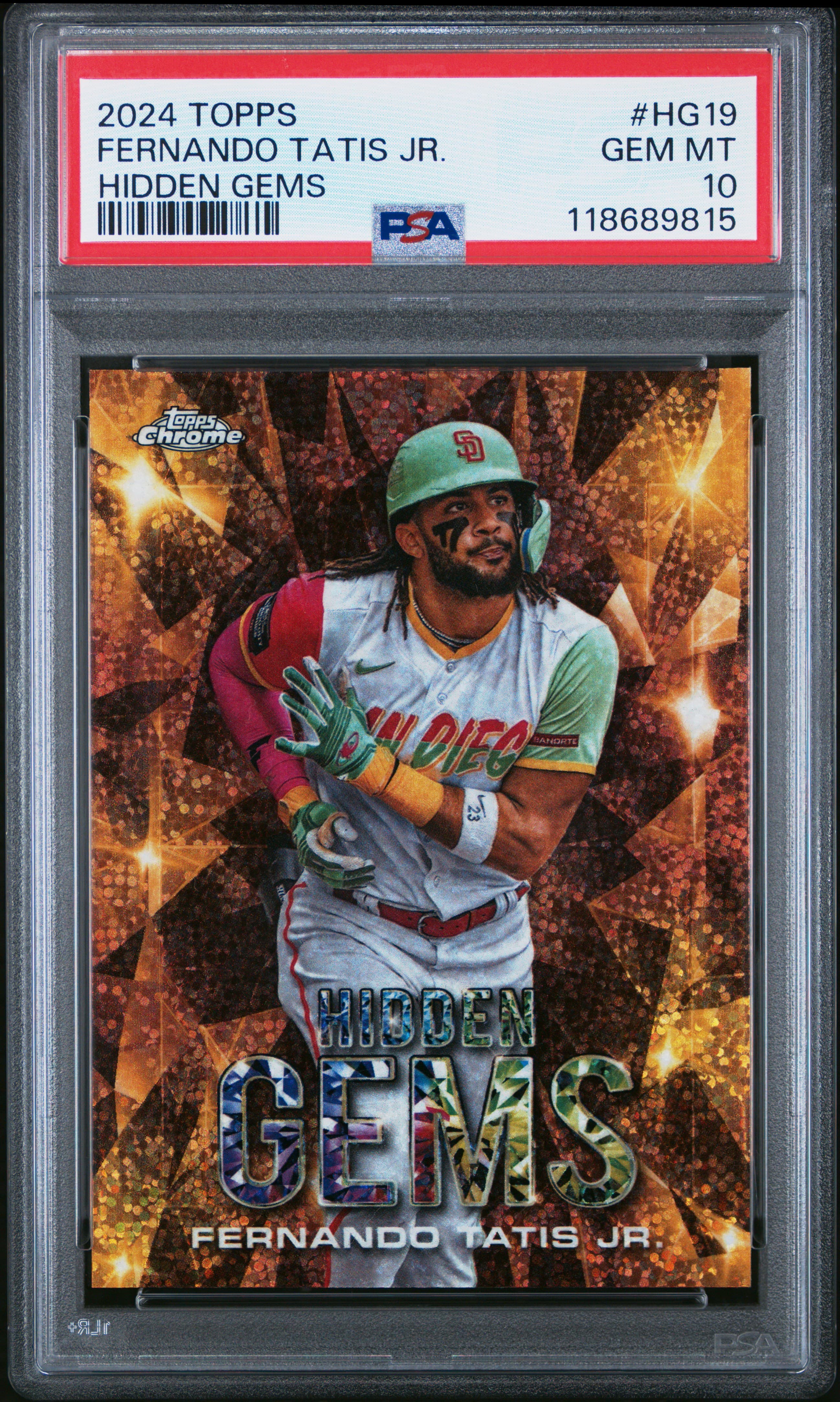 2024 TOPPS HIDDEN GEMS FERNANDO TATIS JR. #HG19 GEM MT 10 118689815