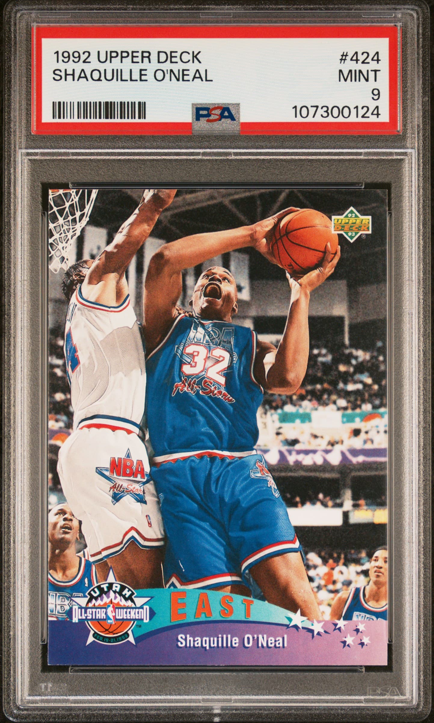 1992 UPPER DECK SHAQUILLE O'NEAL #424 MINT 9 107300124