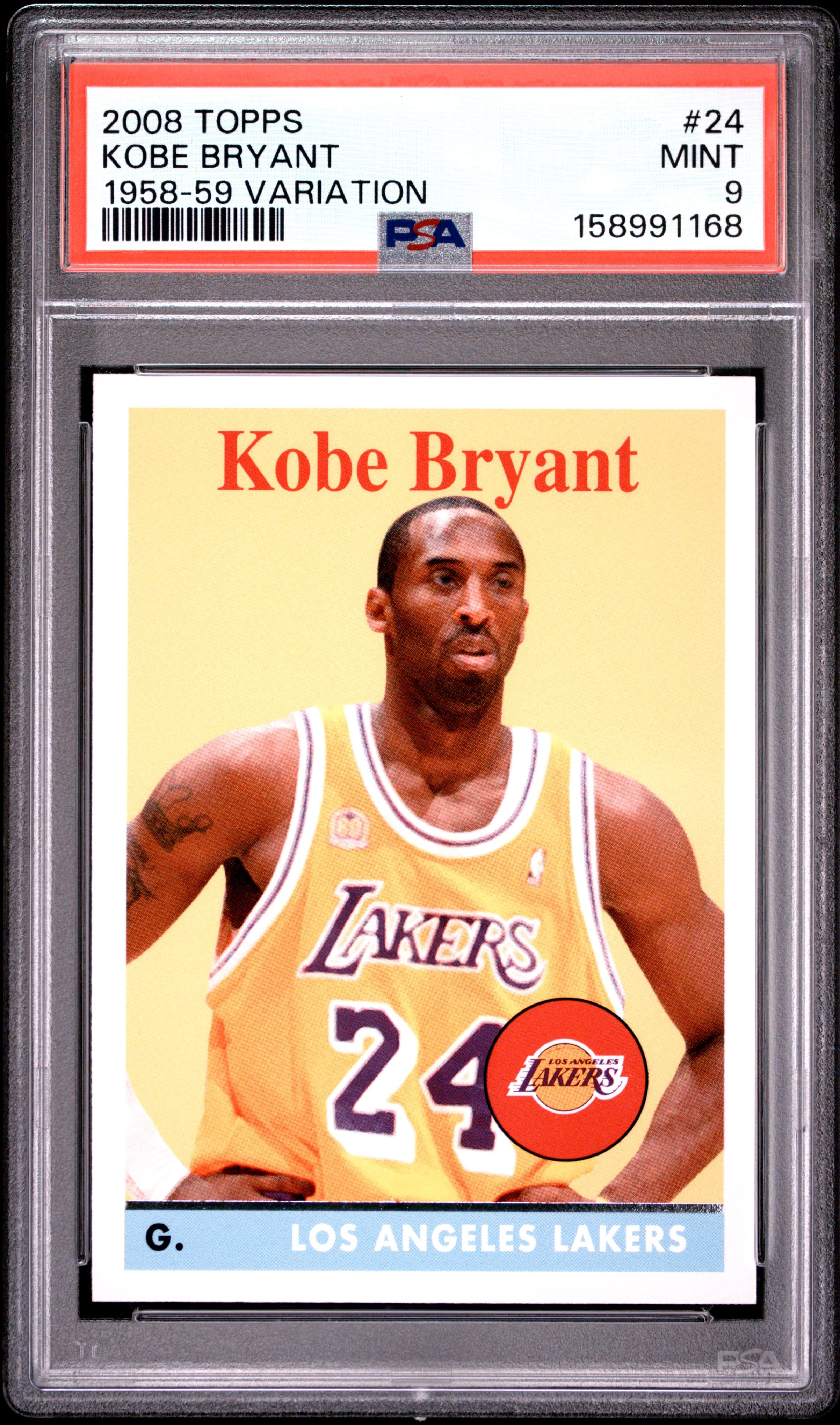 2008 TOPPS KOBE BRYANT #24 1958-59 VARIATION MINT 9 158991168
