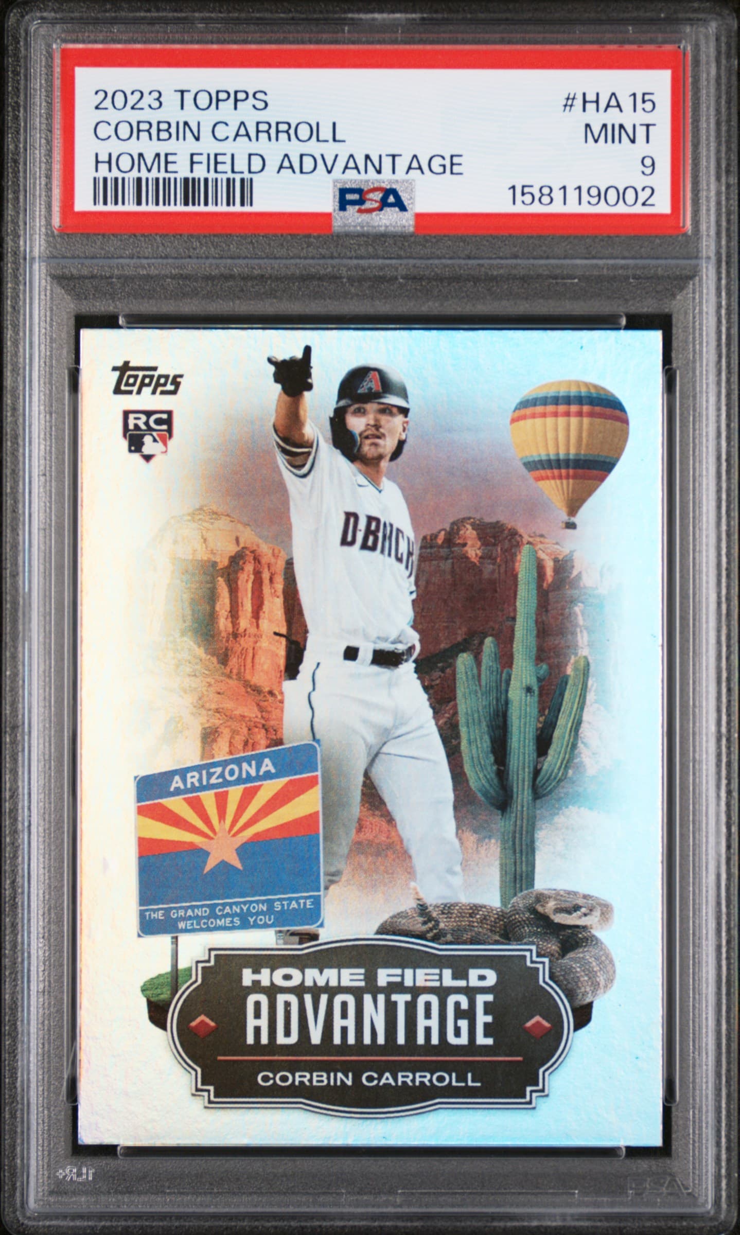 2023 TOPPS HOME FIELD ADVANTAGE CORBIN CARROLL #HA15 HOME FIELD ADVANTAGE MINT 9 158119002