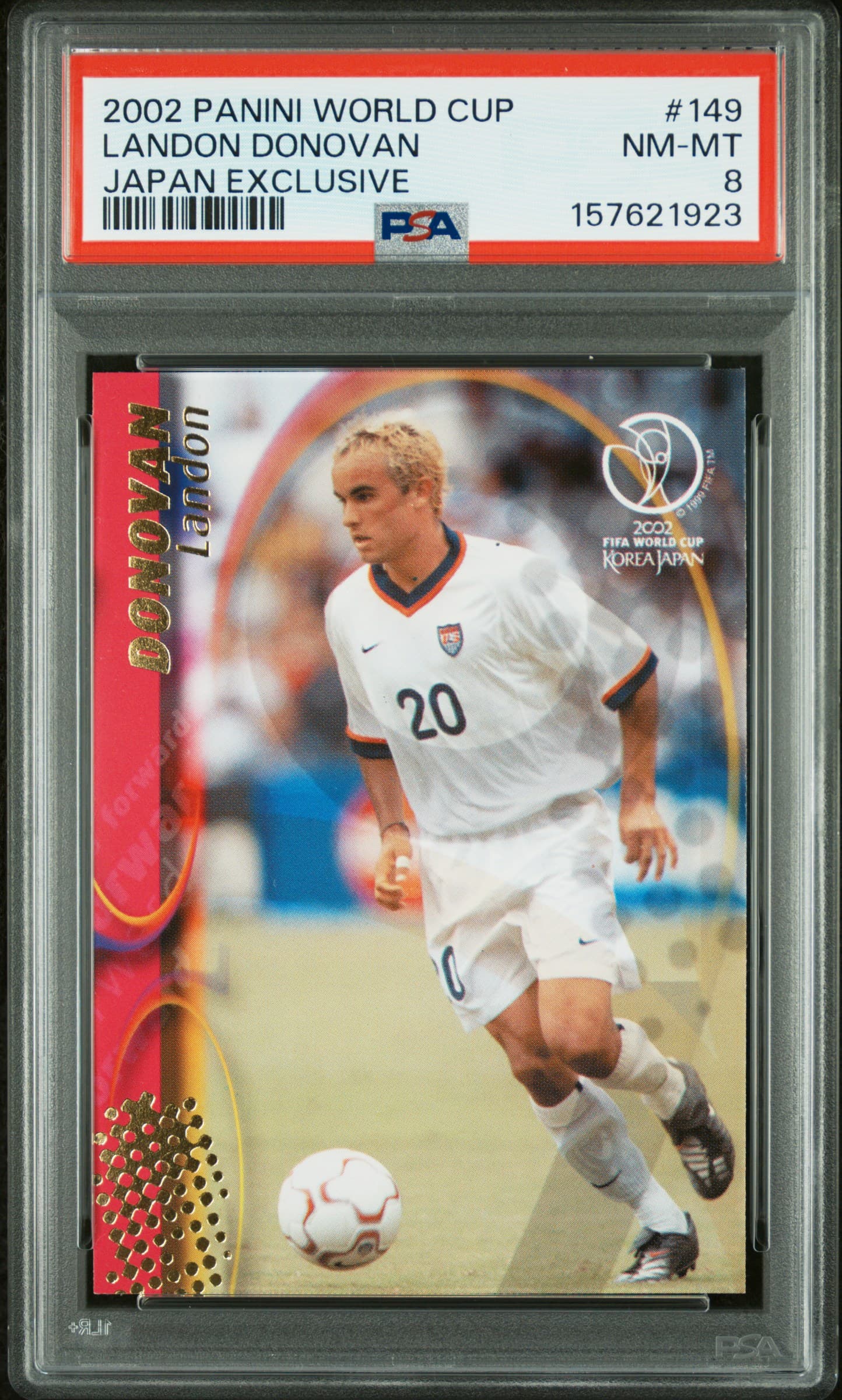 2002 PANINI WORLD CUP KOREA/JAPAN JAPAN EXCLUSIVE LANDON DONOVAN #149 JAPAN EXCLUSIVE NM-MT 8 157621923