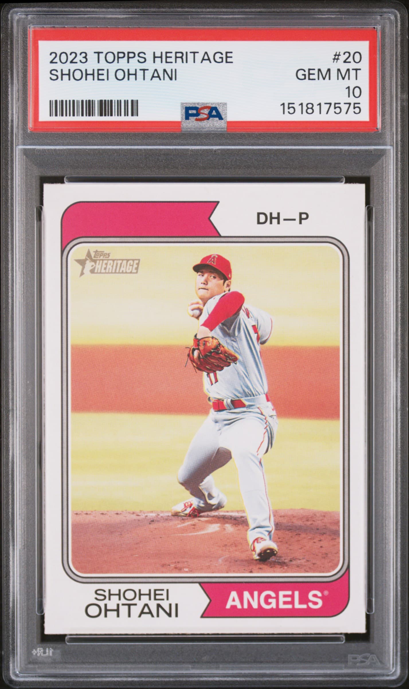 2023 TOPPS HERITAGE SHOHEI OHTANI #20 GEM MT 10 151817575