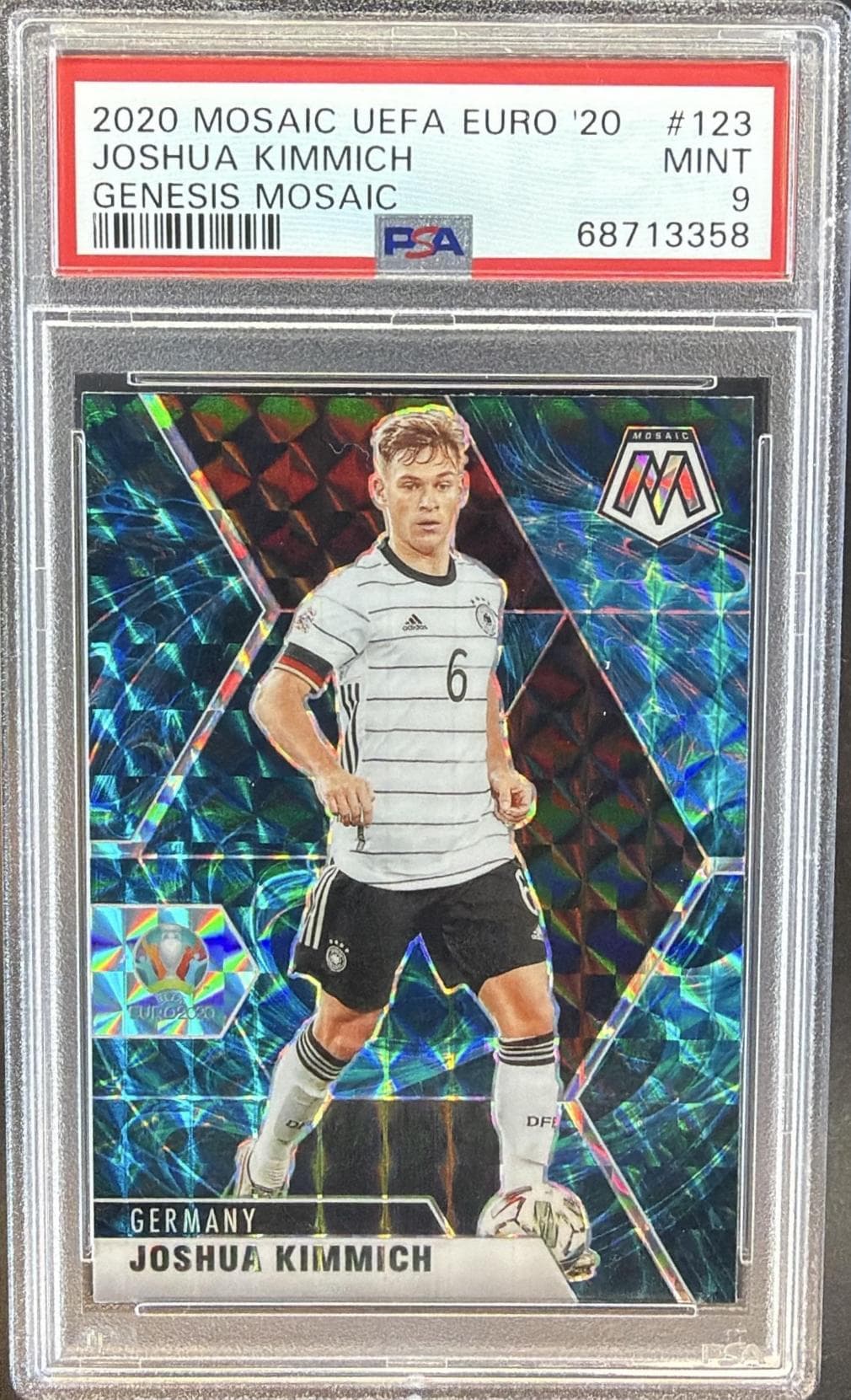 2020 PANINI MOSAIC UEFA EURO 2020 JOSHUA KIMMICH #123 GENESIS MOSAIC MINT 9 68713358