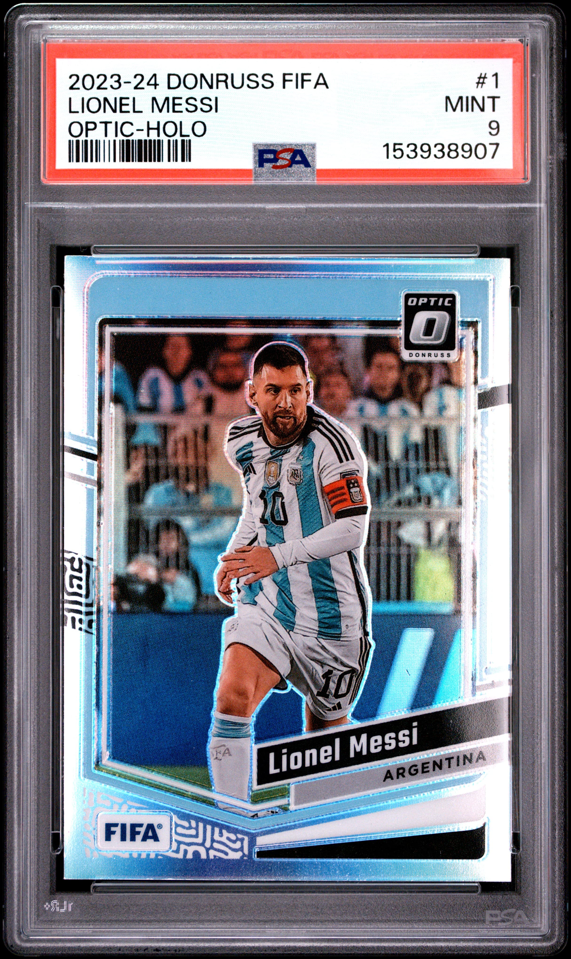 2023-24 PANINI DONRUSS FIFA LIONEL MESSI #1 OPTIC-HOLO MINT 9 153938907