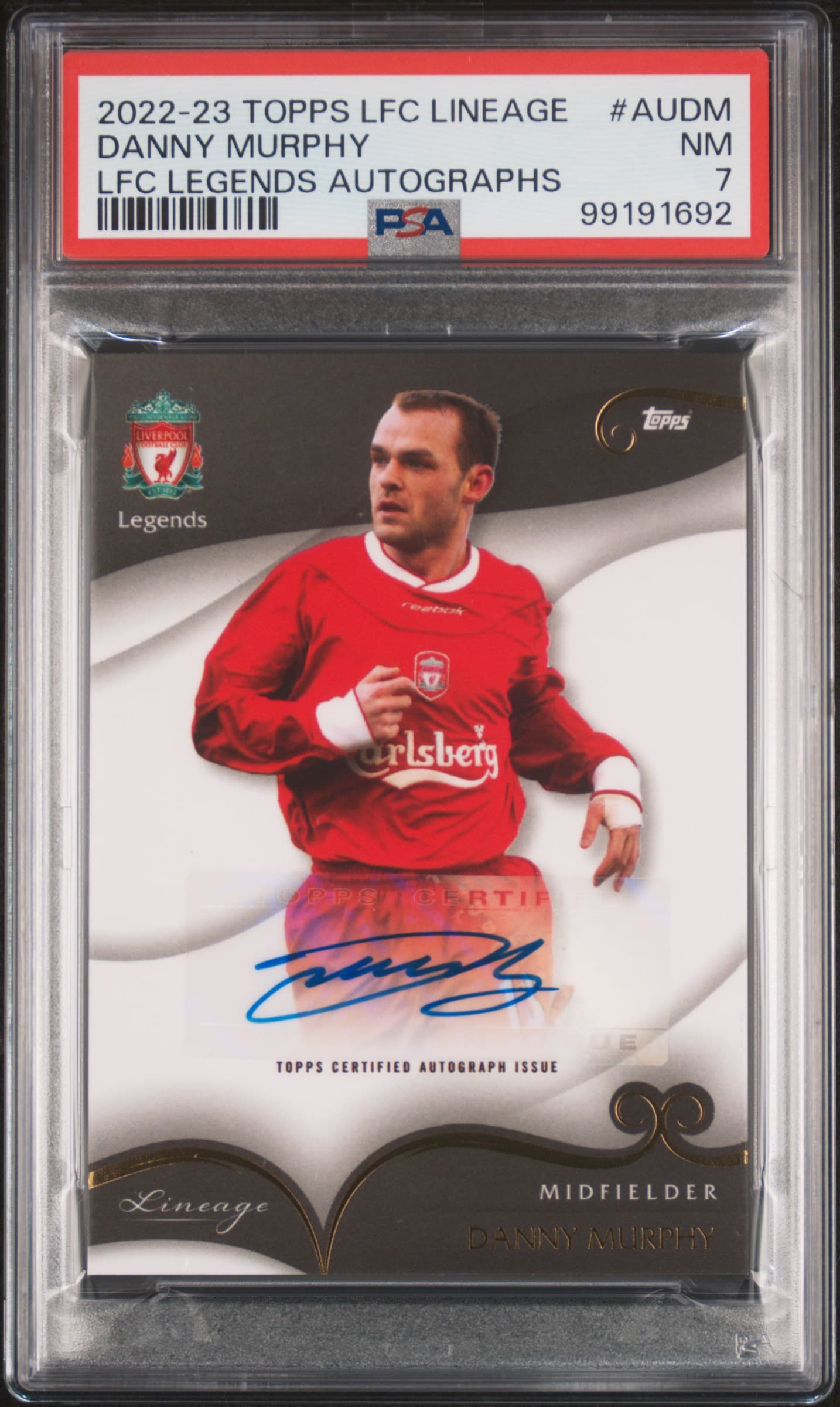 2022-23 TOPPS LIVERPOOL LINEAGE LFC LEGENDS AUTOGRAPHS DANNY MURPHY #AUDM NM 7 99191692
