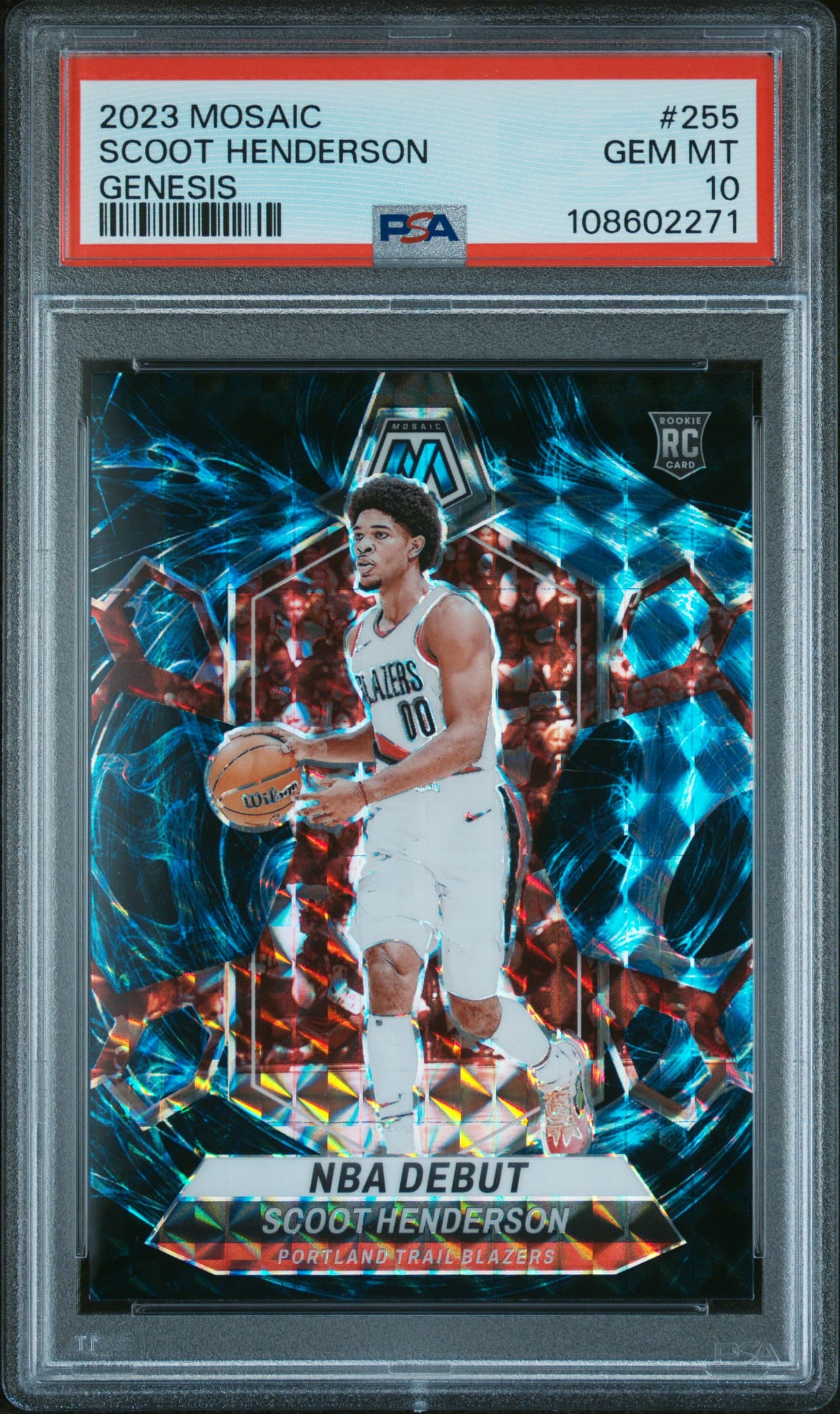 2023 PANINI MOSAIC SCOOT HENDERSON #255 GENESIS GEM MT 10 108602271