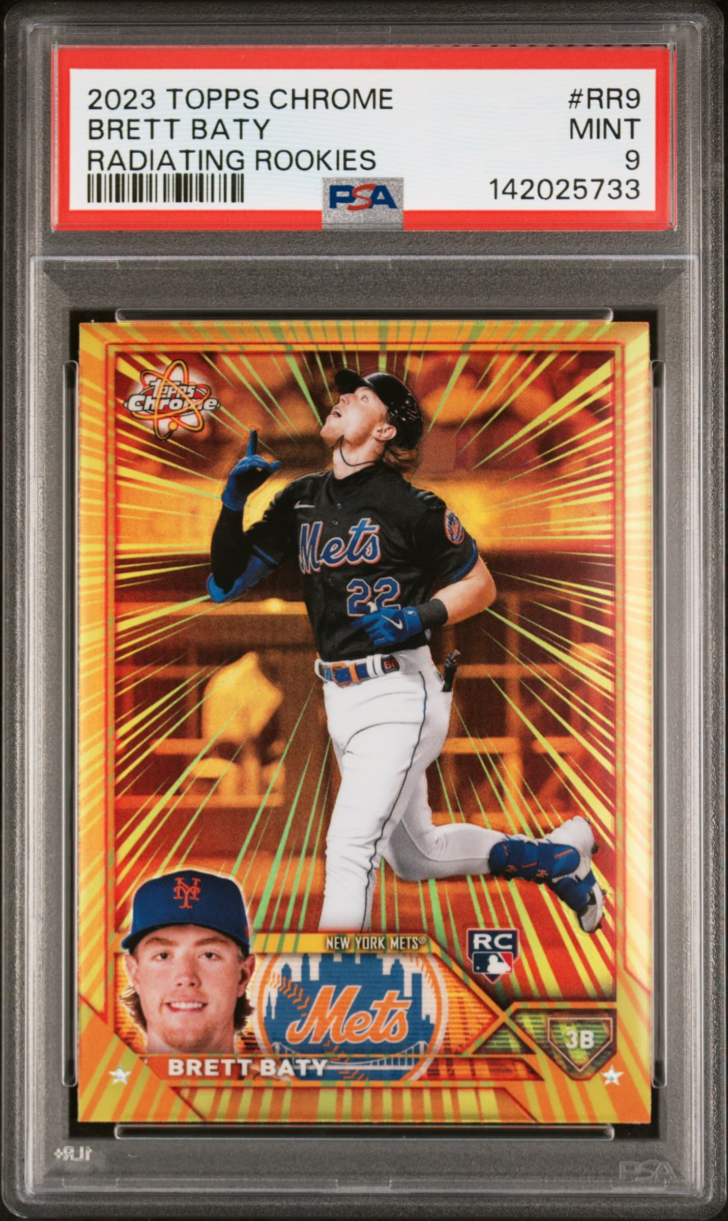 2023 TOPPS CHROME RADIATING ROOKIES BRETT BATY #RR9 MINT 9 142025733